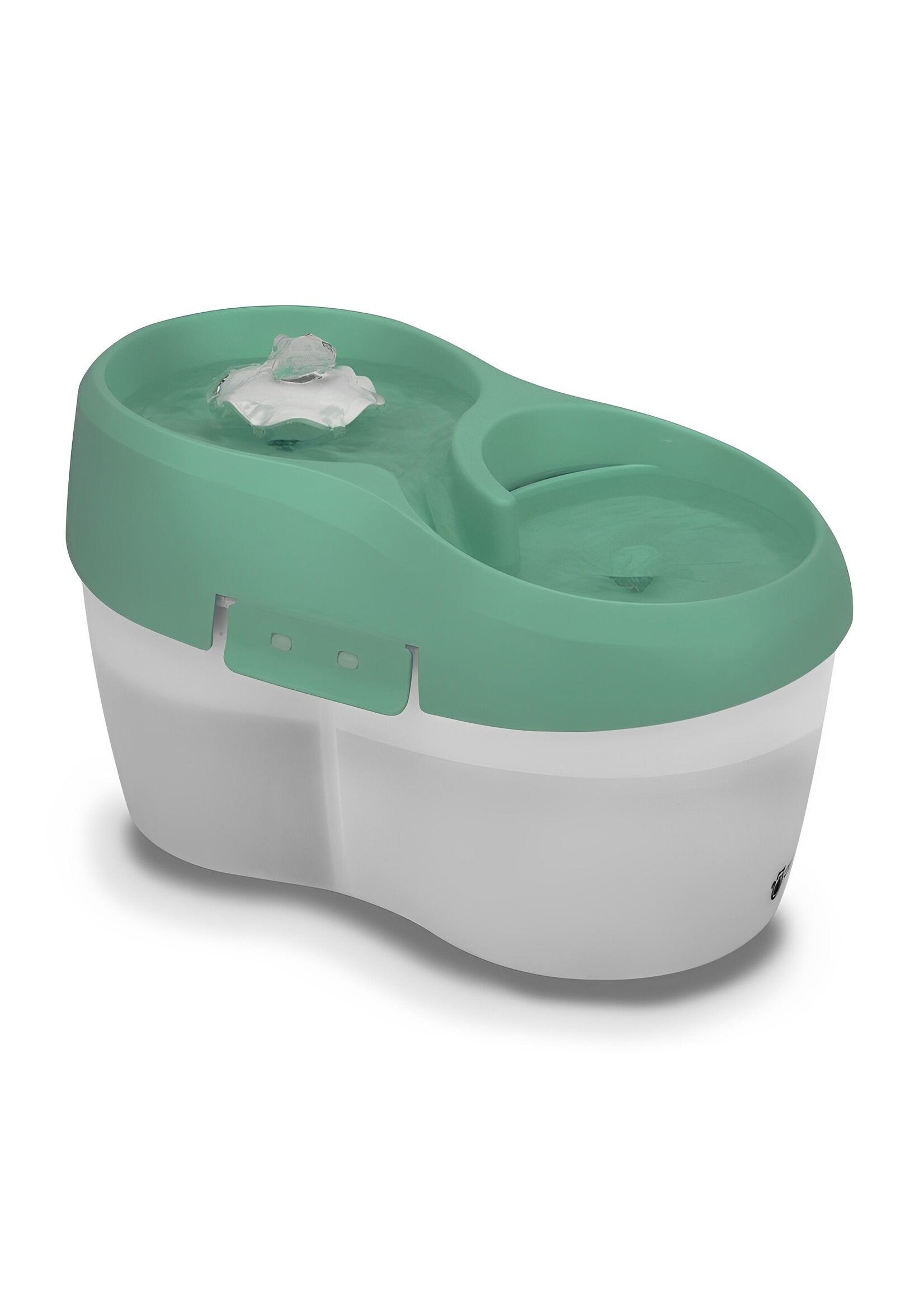 H2O TORNADO FONTAINE ABREUVOIR POUR CHAT VERT SAUGE ET BLANC 2 L