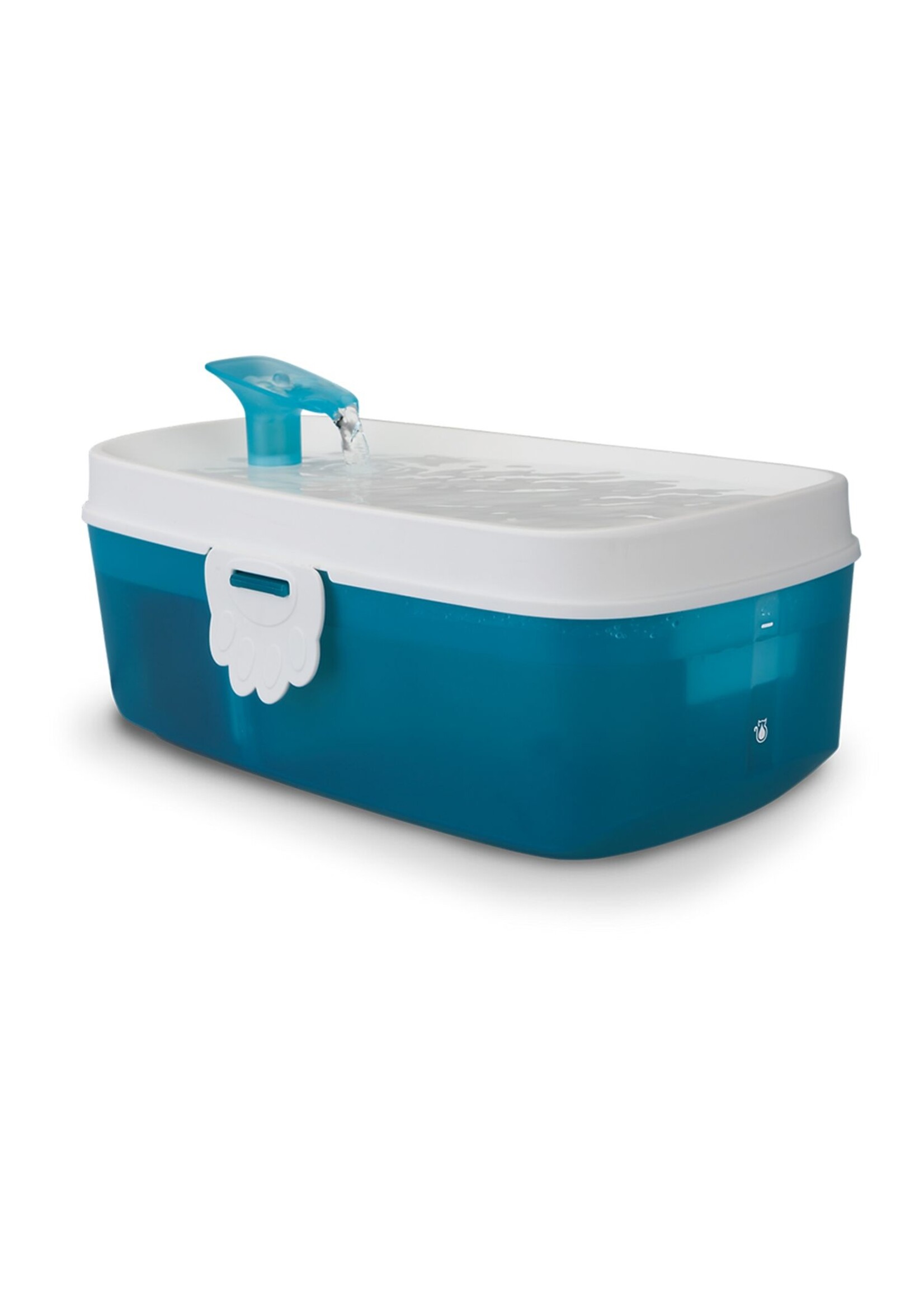 H2O ZEN FONTAINE ABREUVOIR POUR CHAT BLANC ET BLEU 2.5 L