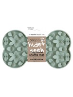 DEXYPAWS TAPIS DE LECHAGE EN SILICONE CACHE-CACHE OS VERT SAUGE