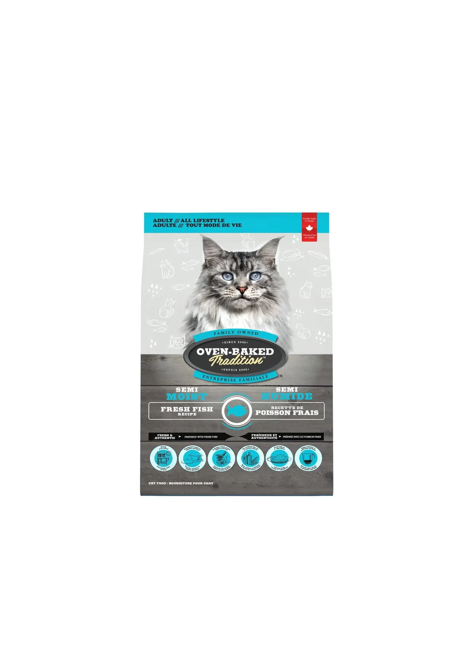 OVEN-BAKED OVEN BAKED CHAT ADULTE SEMI-HUMIDE AU POISSON