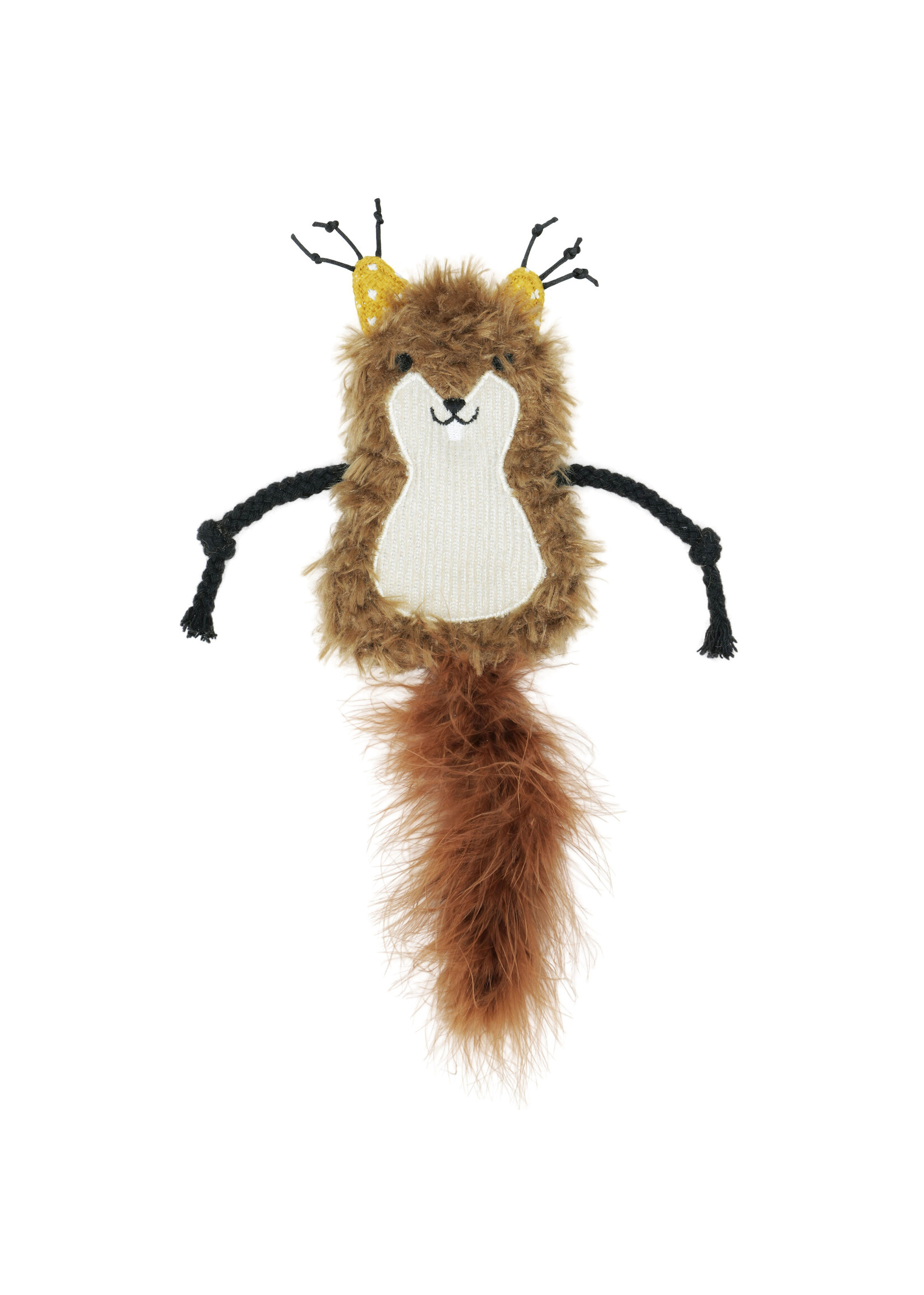 BUD'Z BUD'Z JOUET POUR CHAT HERBE A CHAT ECUREUIL SOYEUX 23 CM