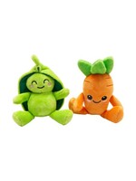 SNUGAROOZ JOUET POUR CHIEN DUO CAROTTE PETIT POIS 6''
