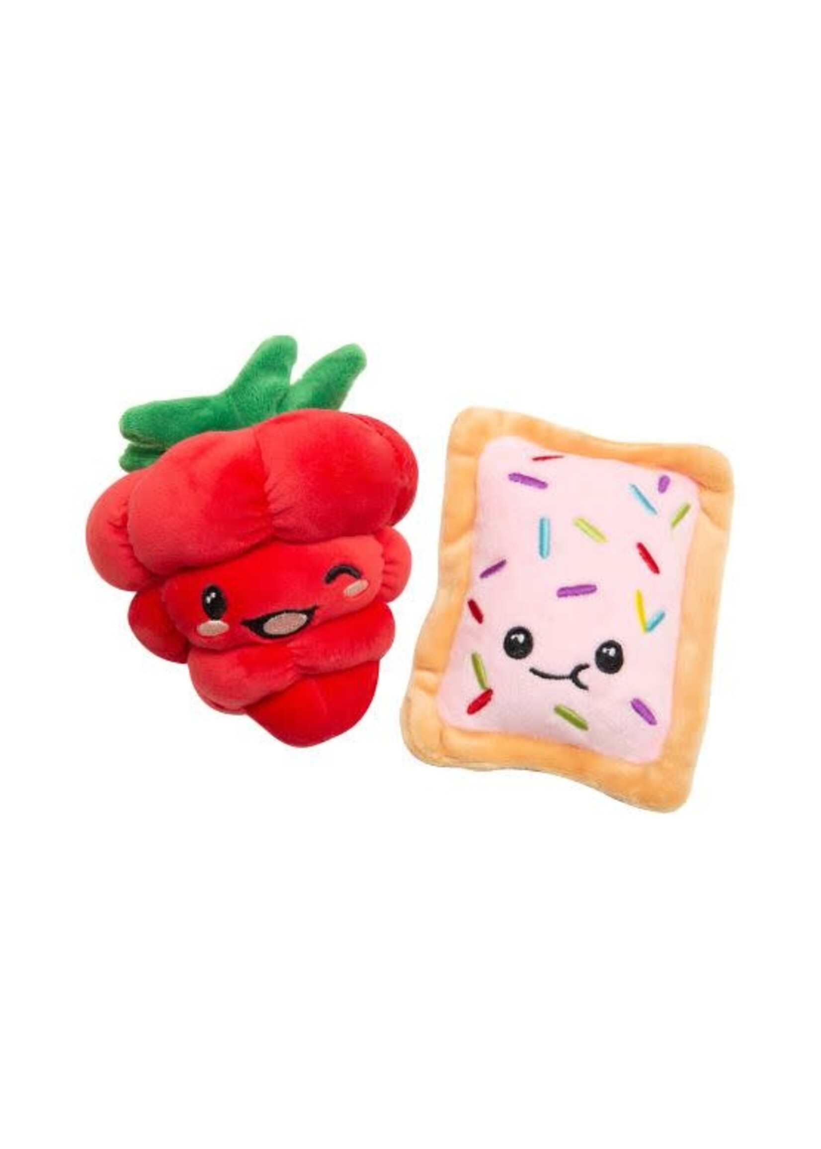 SNUGAROOZ JOUET POUR CHIEN DUO FRAISE ET TARTELETTE 5''