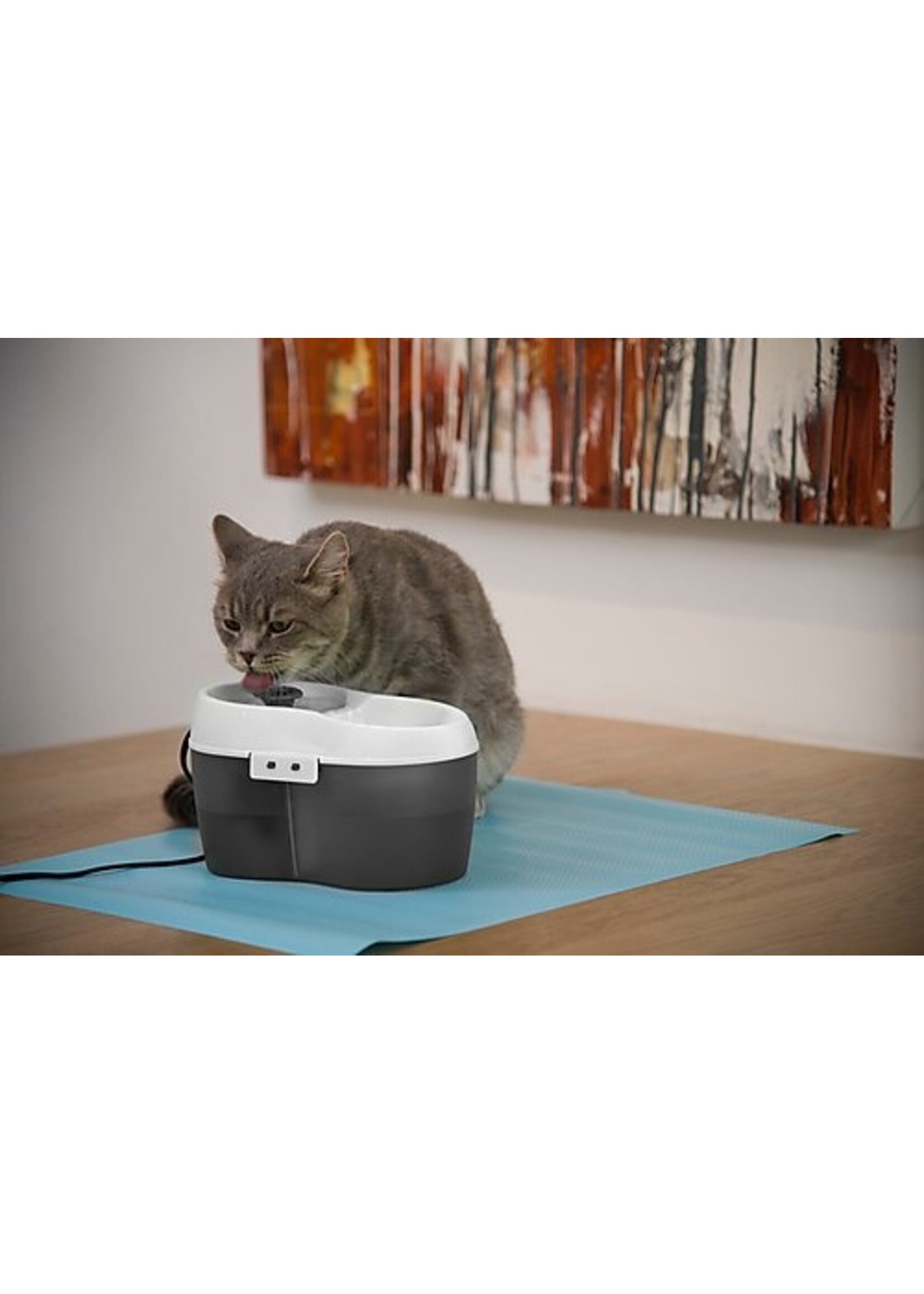 H2O TORNADO FONTAINE ABREUVOIR POUR CHAT ROSE 2 LITRES