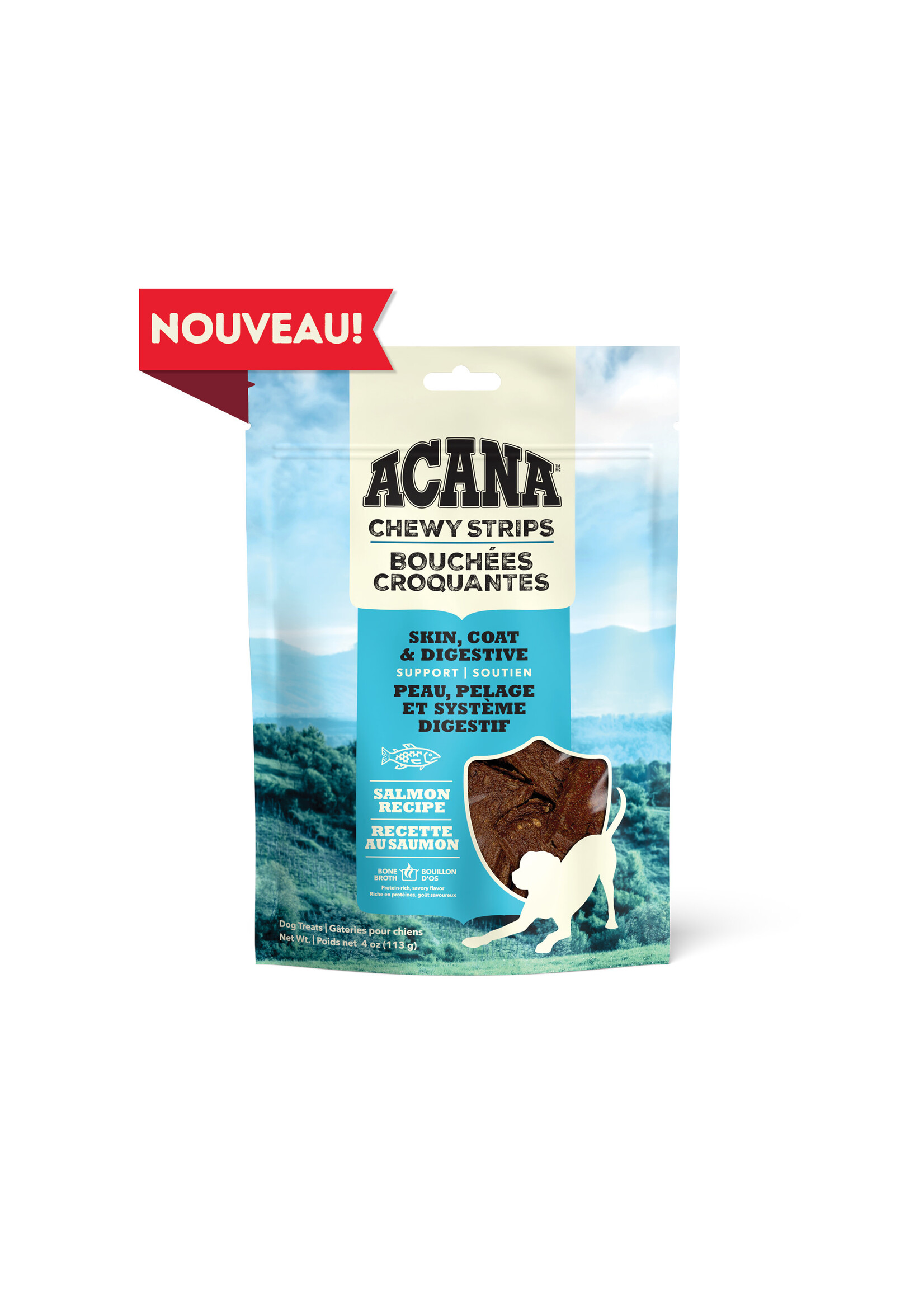 ACANA ACANA BOUCHÉE CROQUANTE  SAUMON, PEAU ET PELAGE 113 G