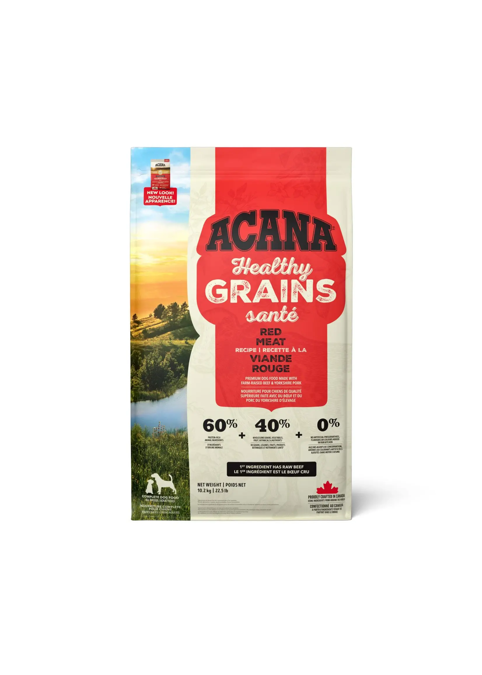 ACANA ACANA CHIEN RECETTE GRAINS SANTÉ A LA VIANDE ROUGE