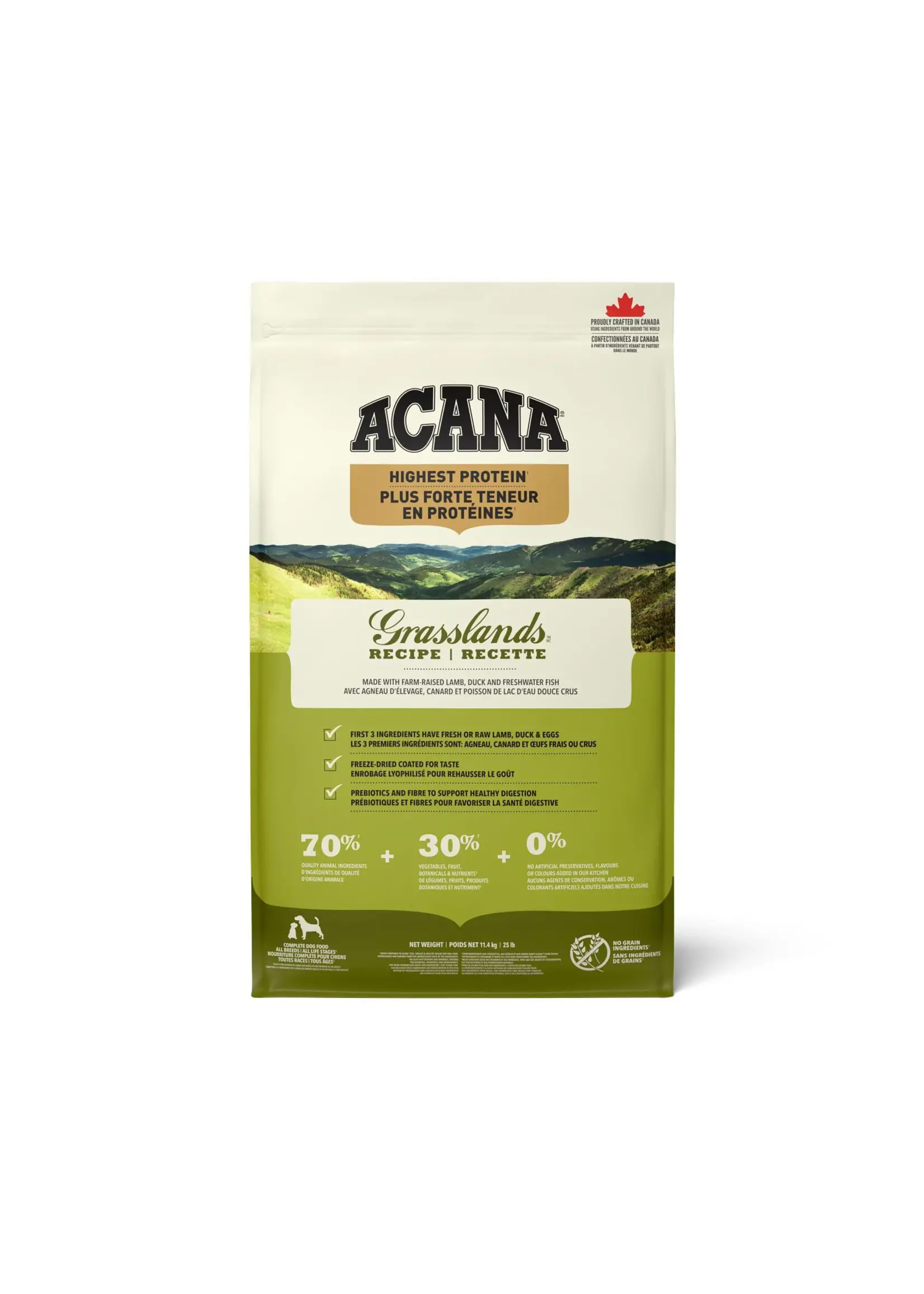 ACANA ACANA CHIEN RECETTE GRASSLANDS