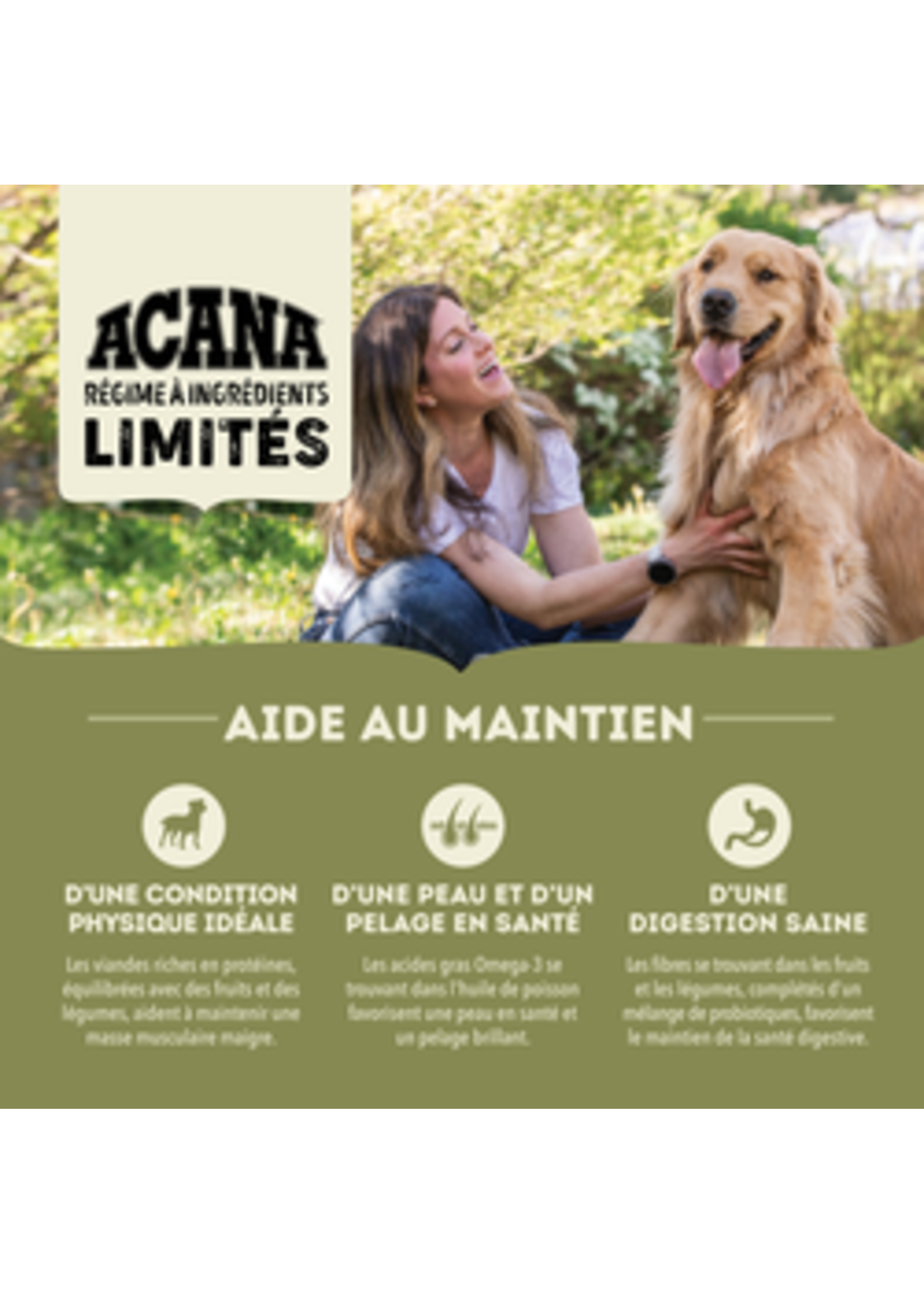ACANA ACANA CHIEN RECETTE PORC ET COURGE
