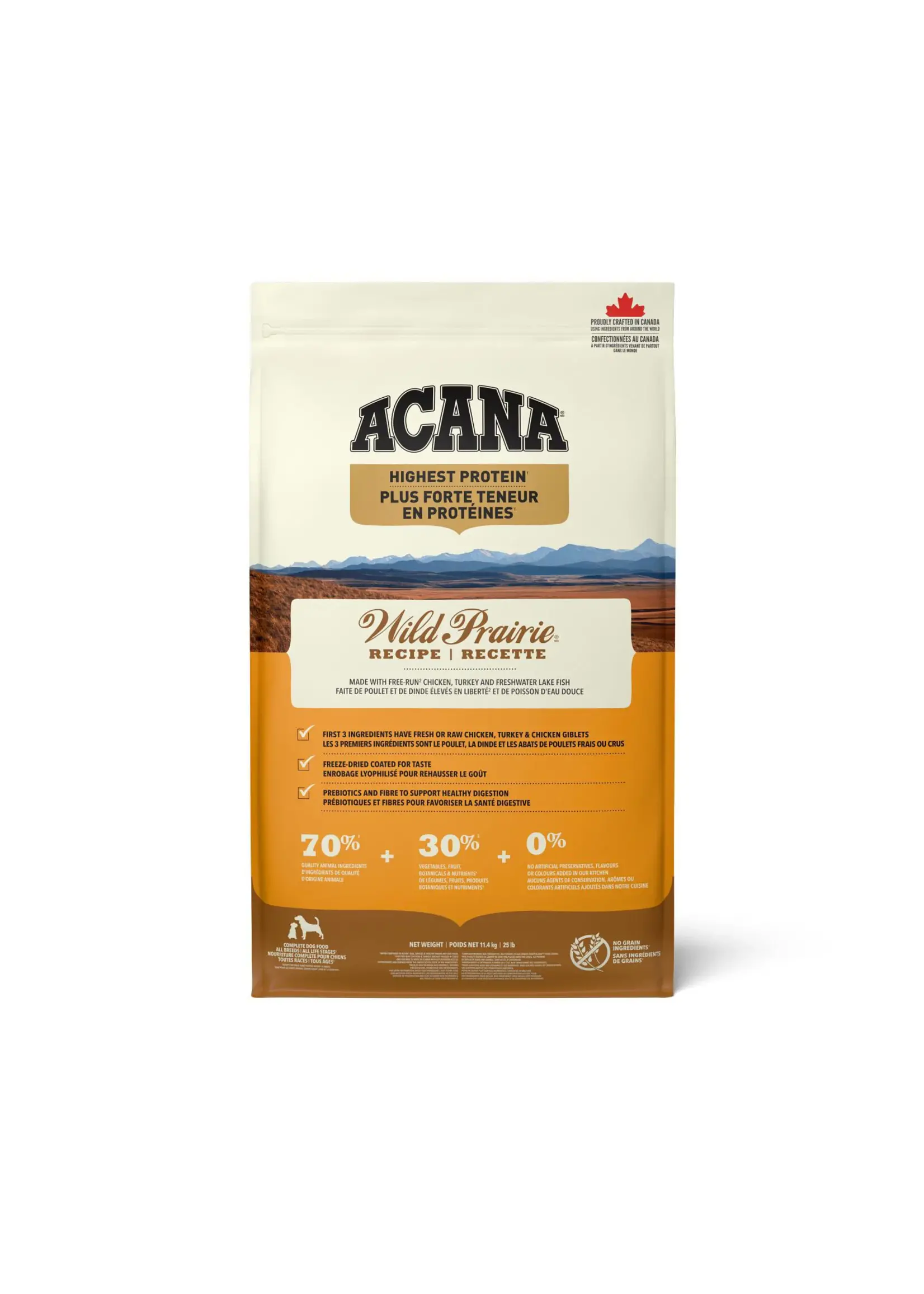 ACANA ACANA CHIEN RECETTE WILD PRAIRIE