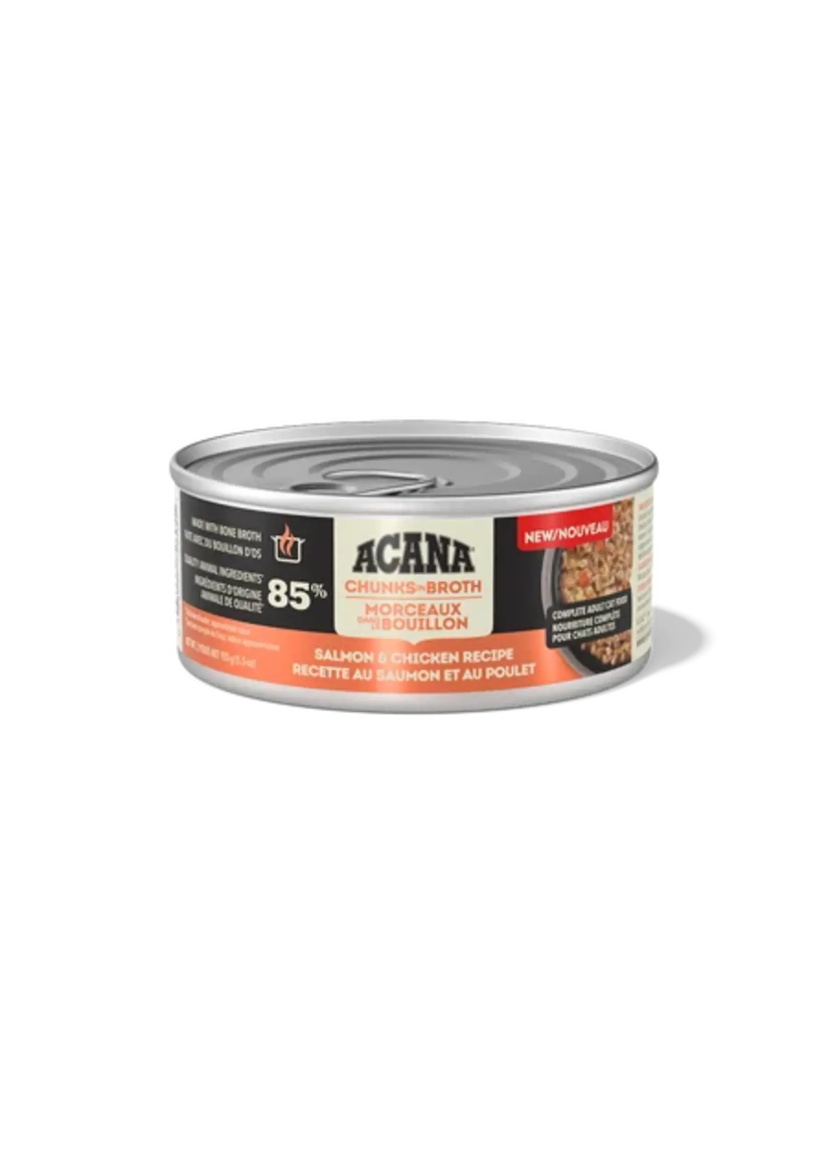 ACANA ACANA NOURRITURE HUMIDE CHAT AU SAUMON ET POULET EN MORCEAUX 155G