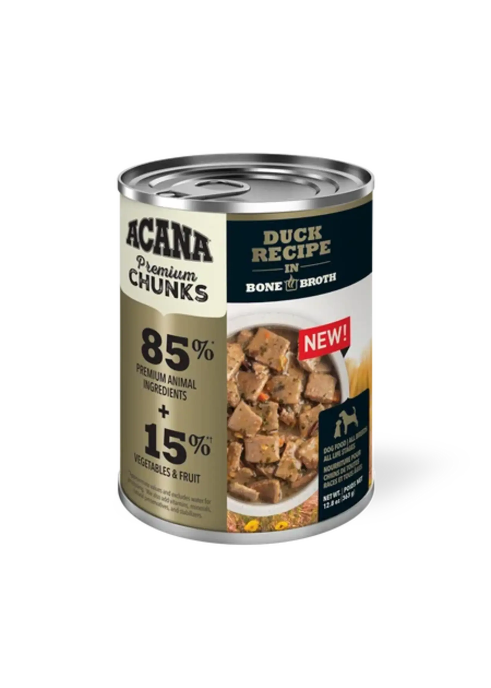 ACANA ACANA NOURRITURE HUMIDE CHIEN RAGOUT CANARD/BOUILLON D OS 12.8 OZ
