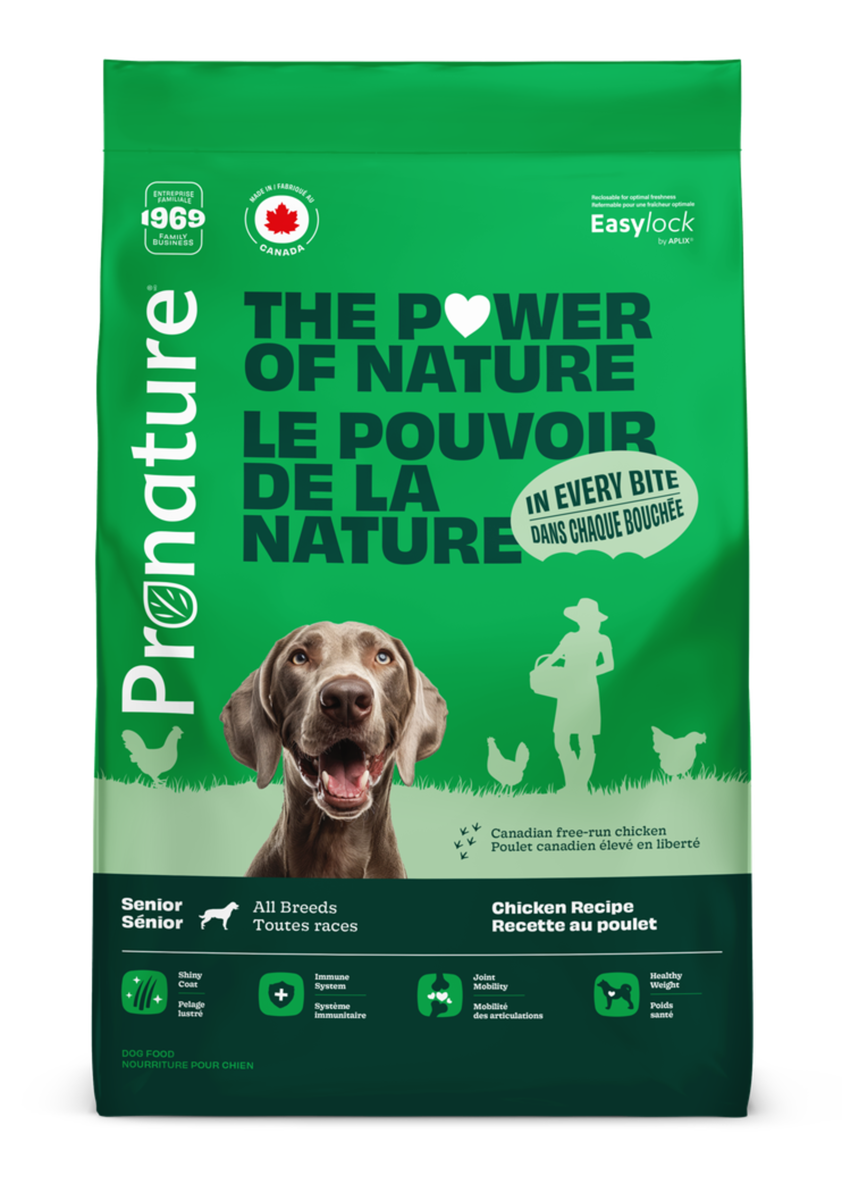 PRONATURE PRONATURE CHIEN LEGER SENIOR AU POULET 11.3KG