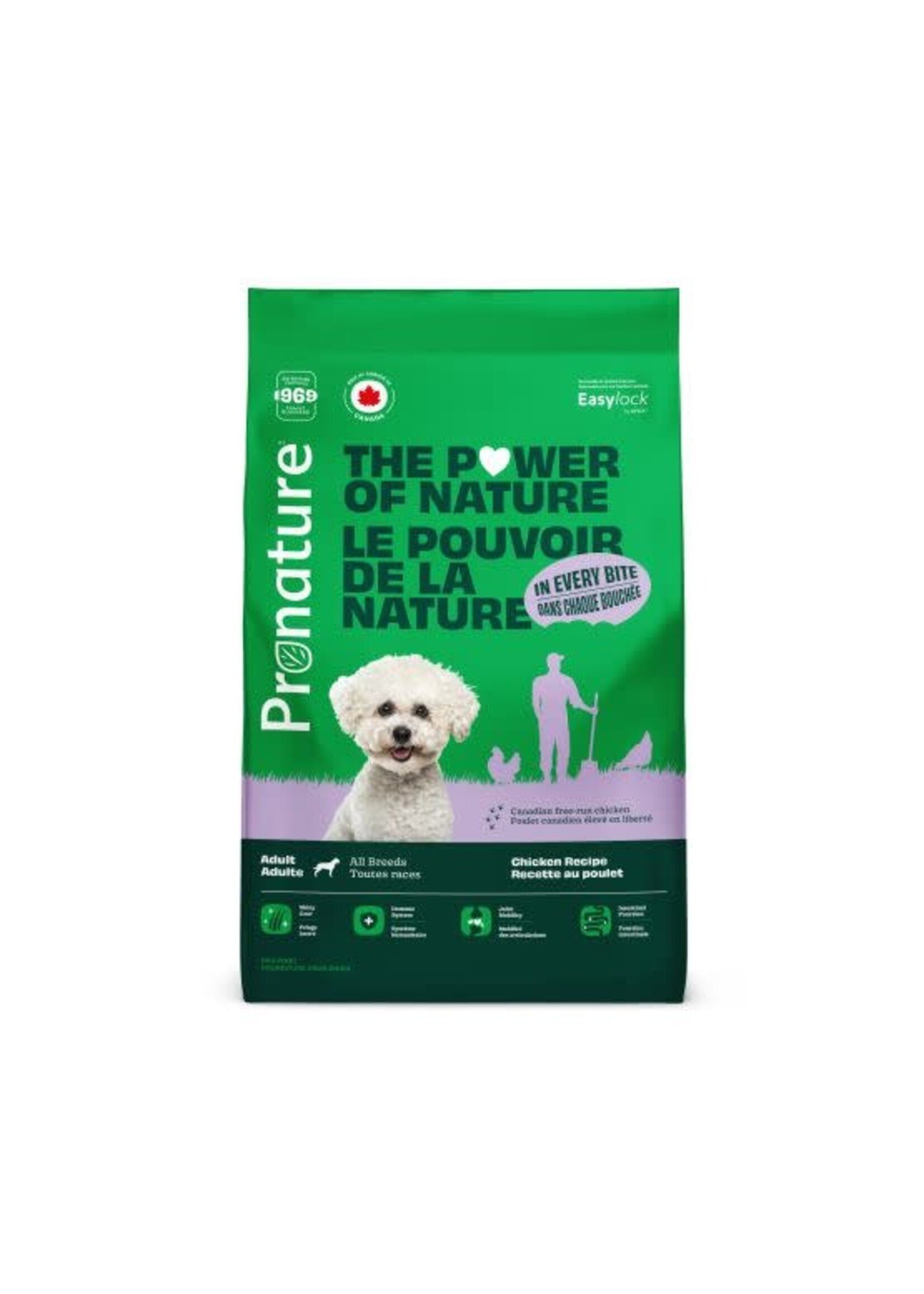 PRONATURE PRONATURE CHIEN TOUTES RACES RECETTE AU POULET