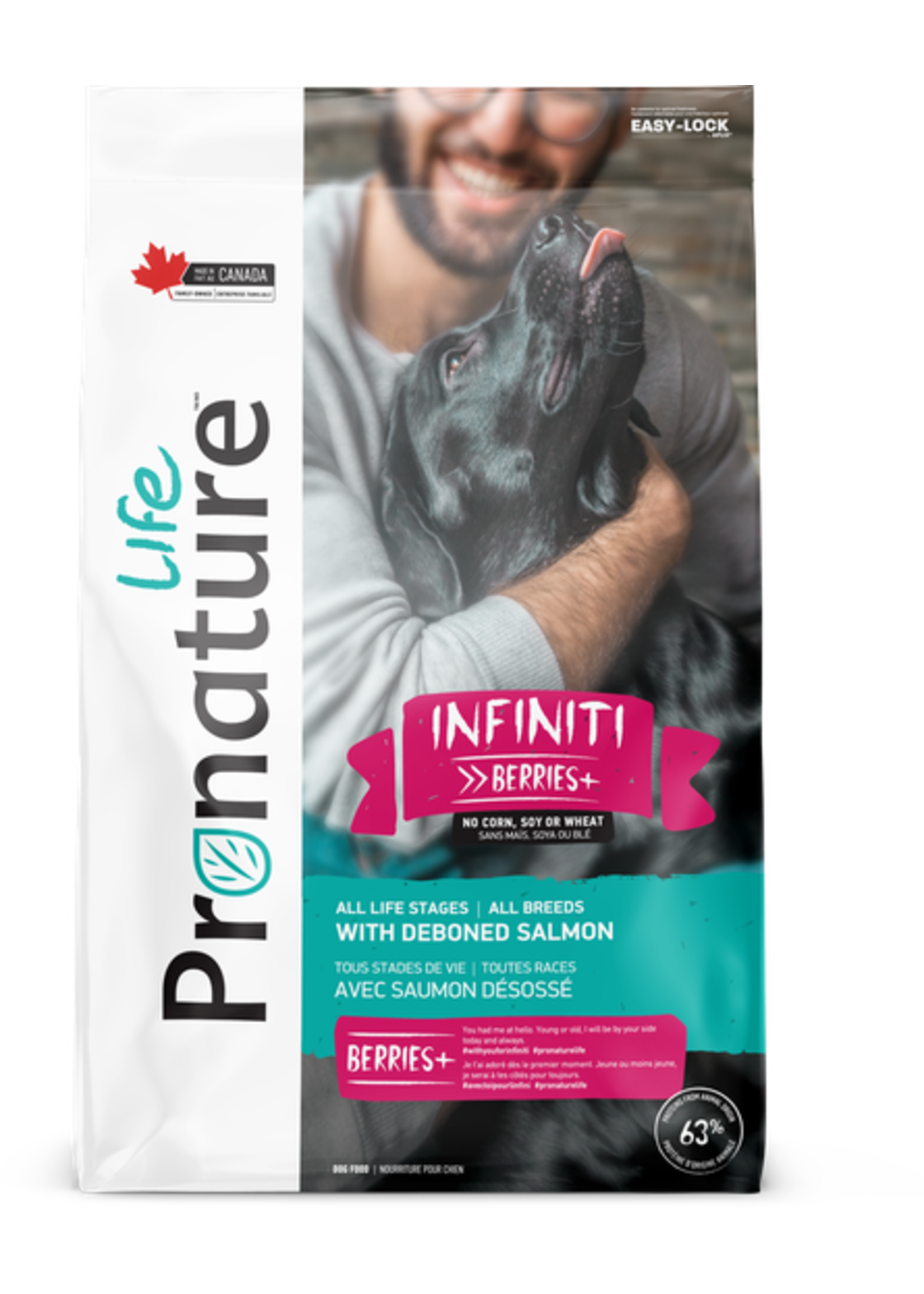 PRONATURE PRONATURE LIFE INFINI CHIEN POULET ET SAUMON