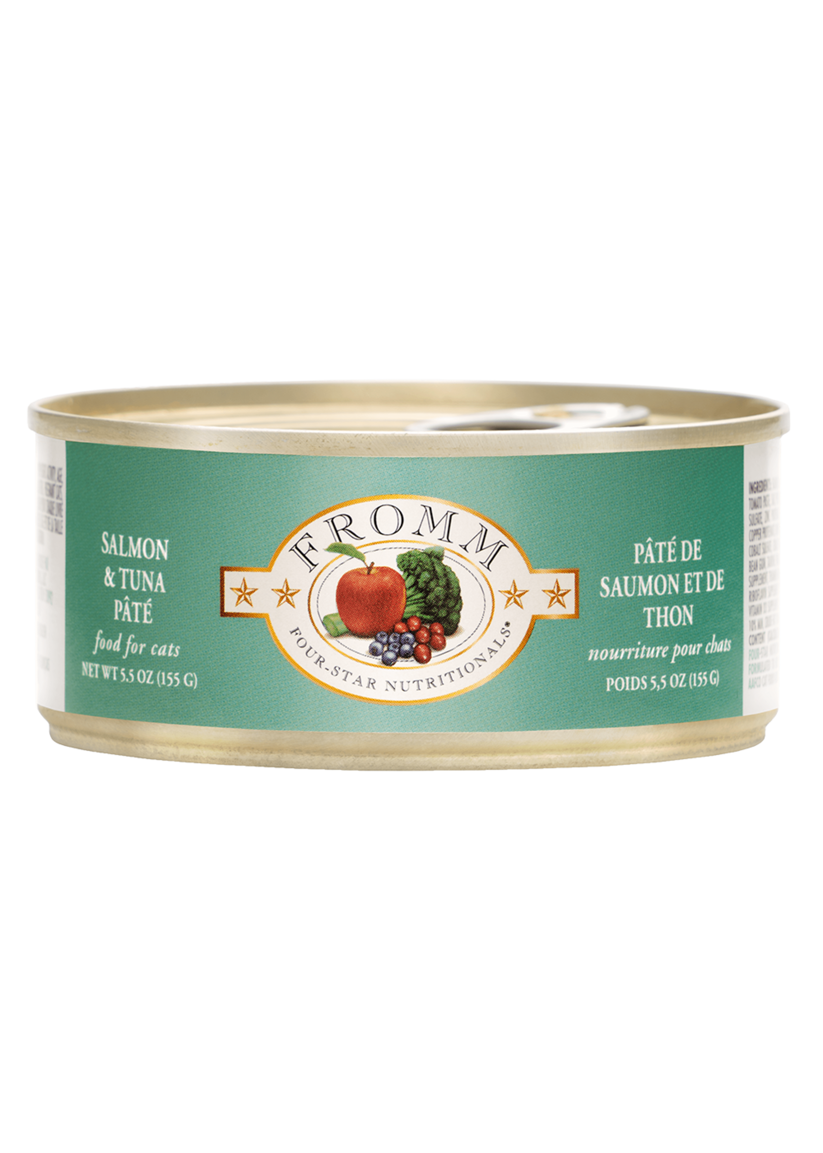 FROMM FROMM CHAT NOURRITURE HUMIDE FOUR STAR SAUMON ET THON 5.5 OZ