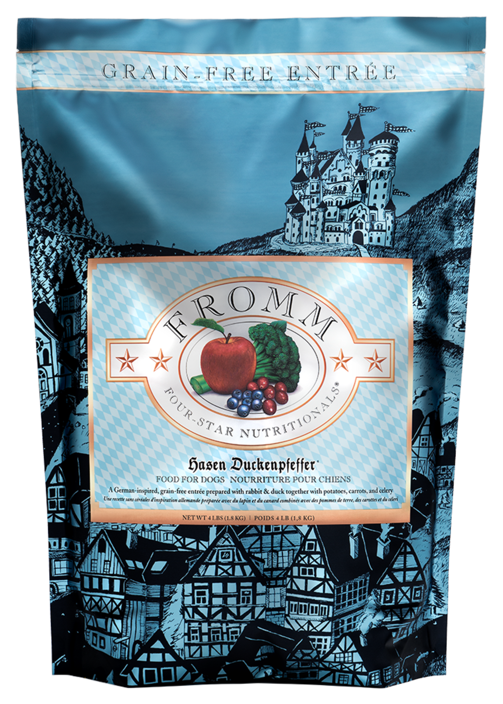 FROMM FROMM CHIEN FOUR STAR HASEN DUCKENPFEFFER SANS GRAINS