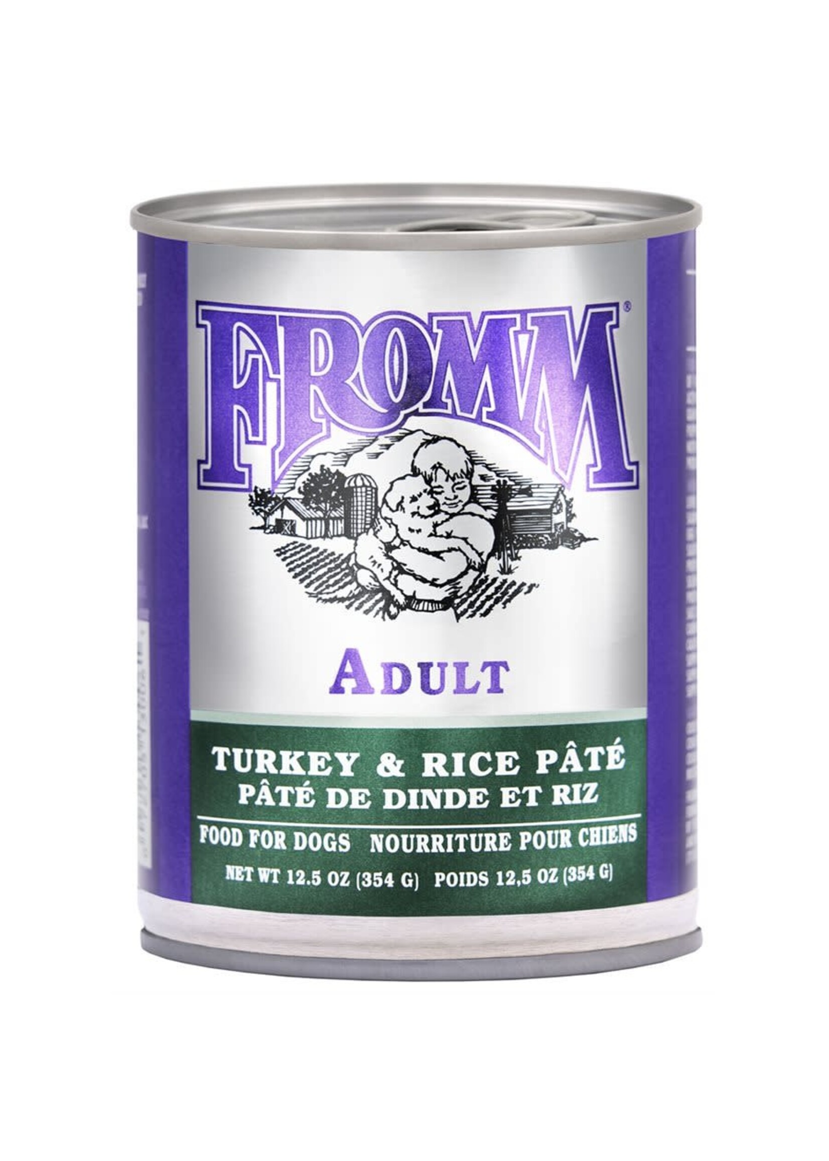 FROMM FROMM CLASSIC NOURRITURE HUMIDE POUR CHIEN  DINDE & RIZ 12.5 OZ