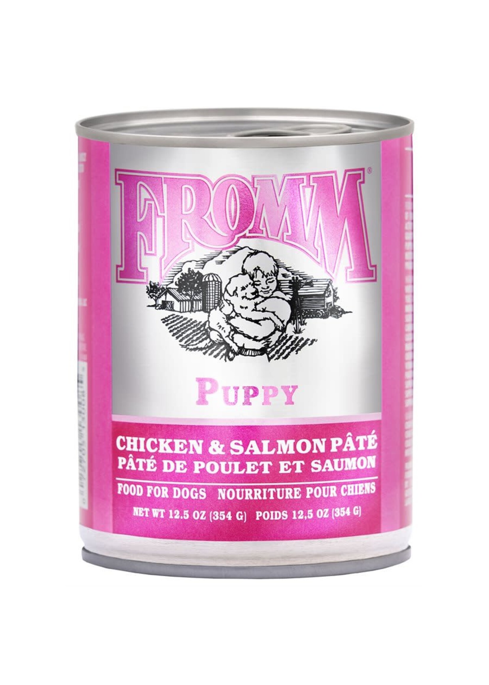 FROMM FROMM CLASSIC NOURRITURE HUMIDE POUR CHIOT  POULET & SAUMON 12.5 OZ