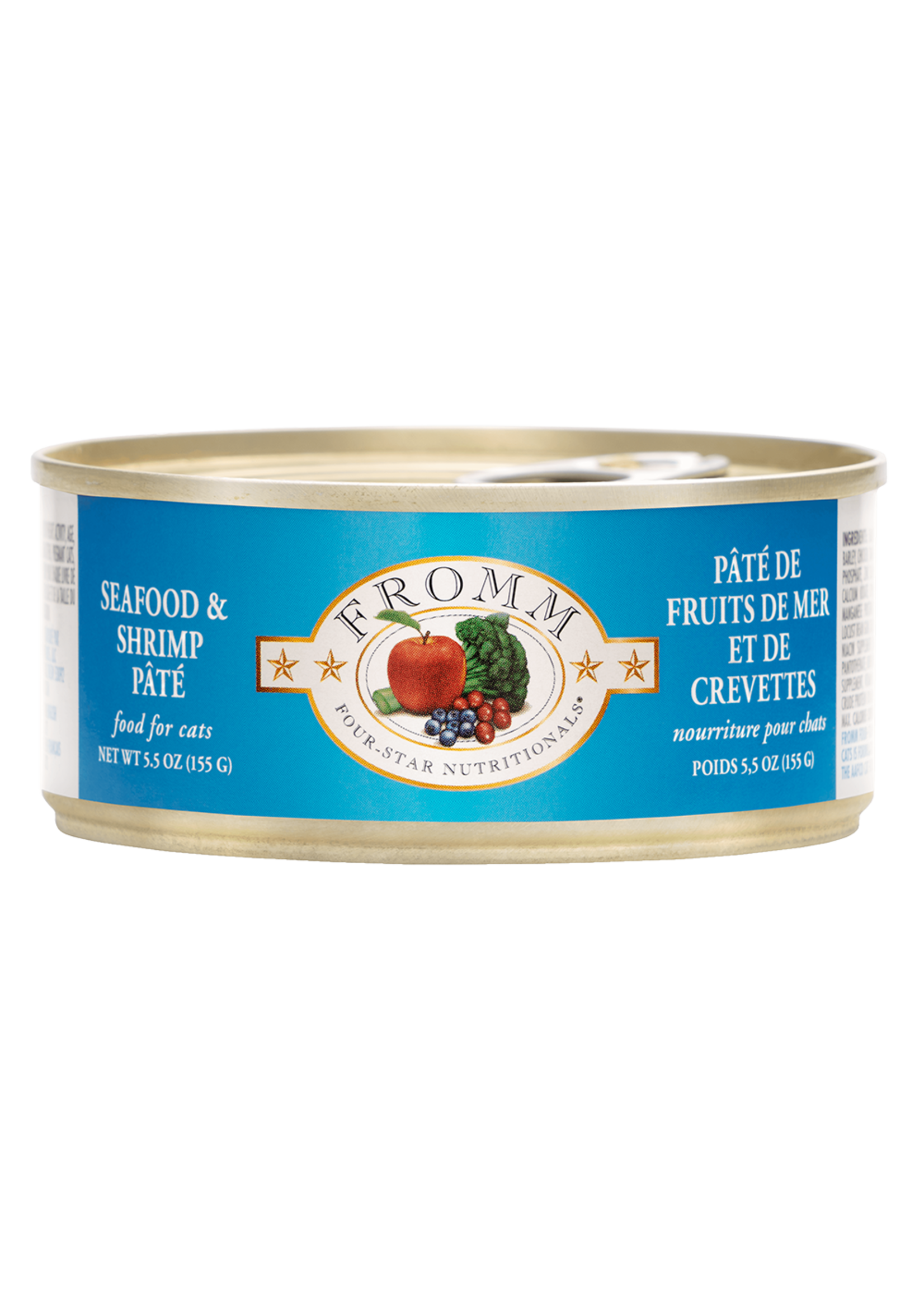FROMM FROMM FOUR STAR NOURRITURE HUMIDE CHAT FRUITS DE MER ET CREVETTE 5.5 OZ