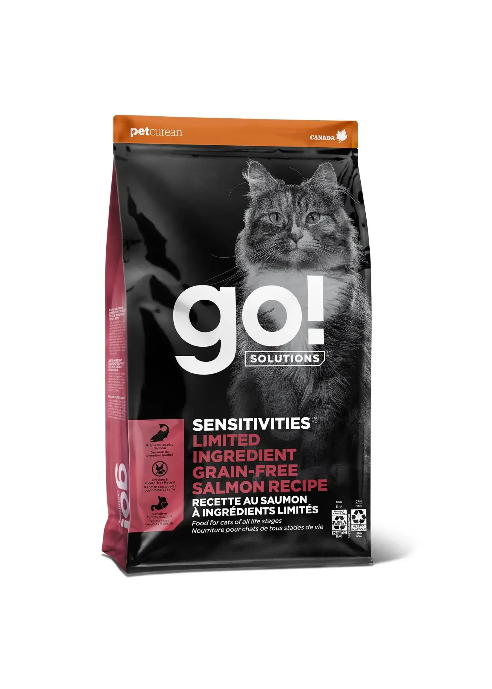 GO! SOLUTIONS GO SOLUTION CHAT SENSITIVES SAUMON SANS GRAINS