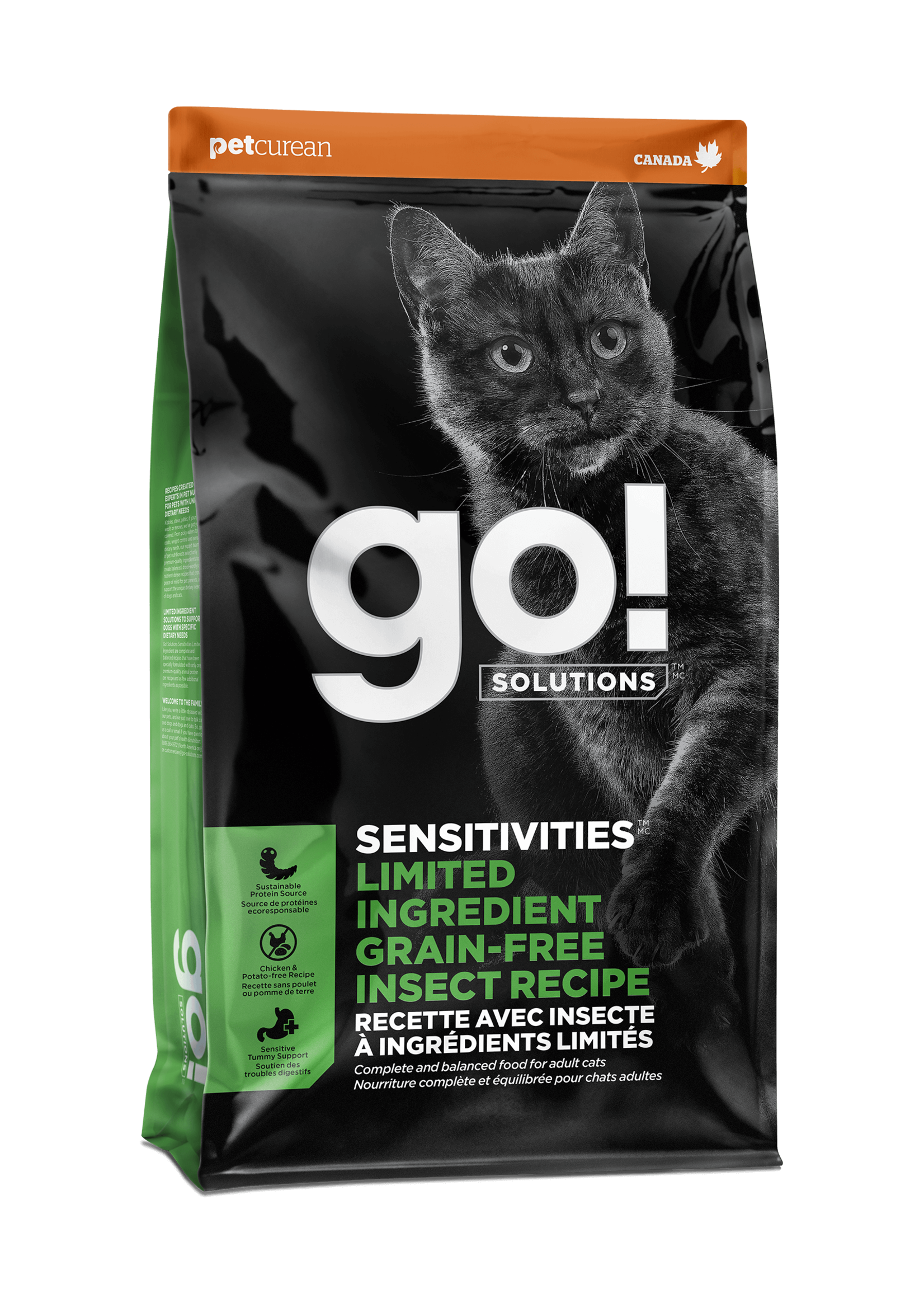 GO! SOLUTIONS GO SOLUTION SENSITIVE CHAT AU INSECTE SANS GRAINS