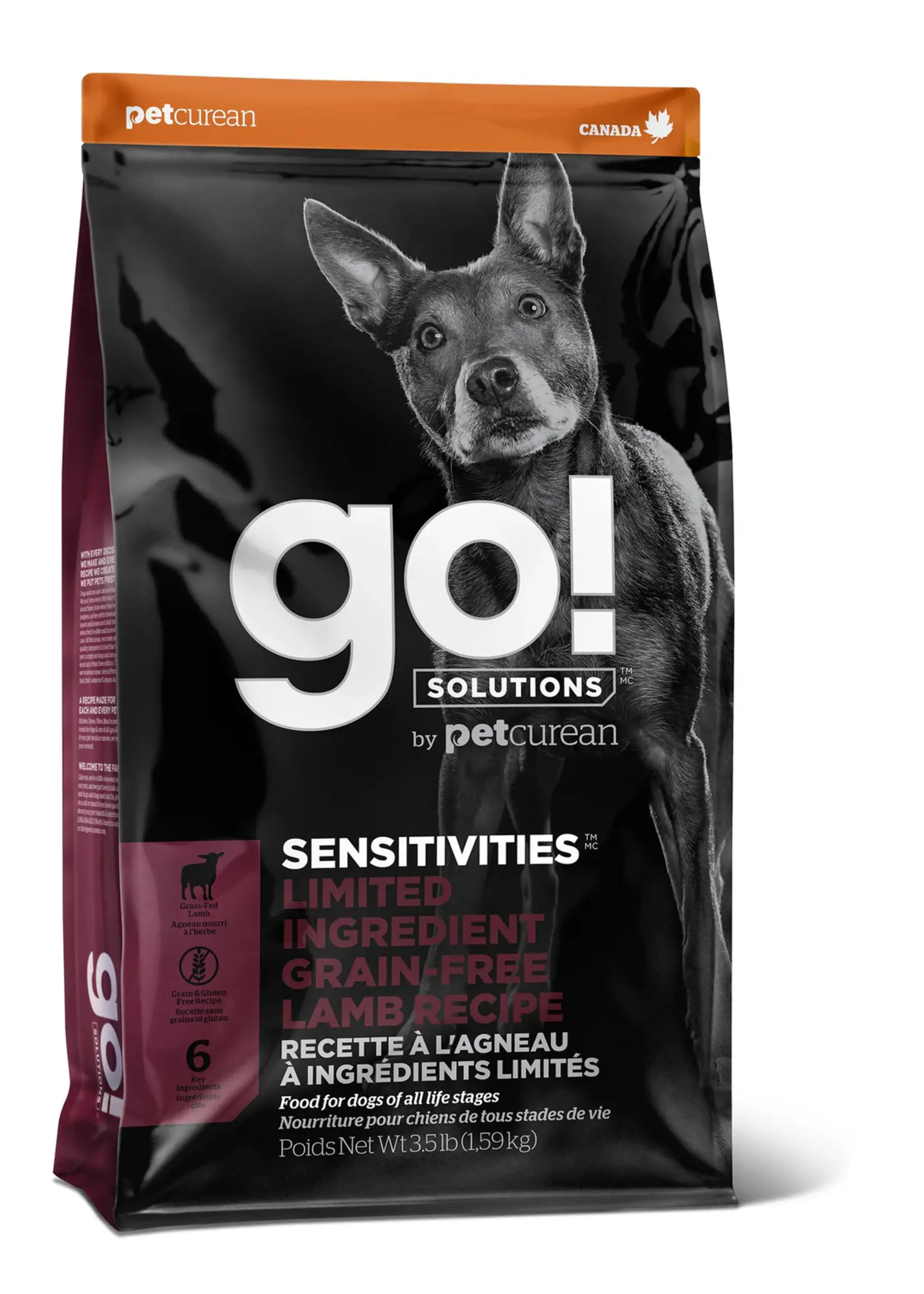 GO! SOLUTIONS GO SOLUTION SENSITIVE CHIEN A L'AGNEAU SANS GRAINS