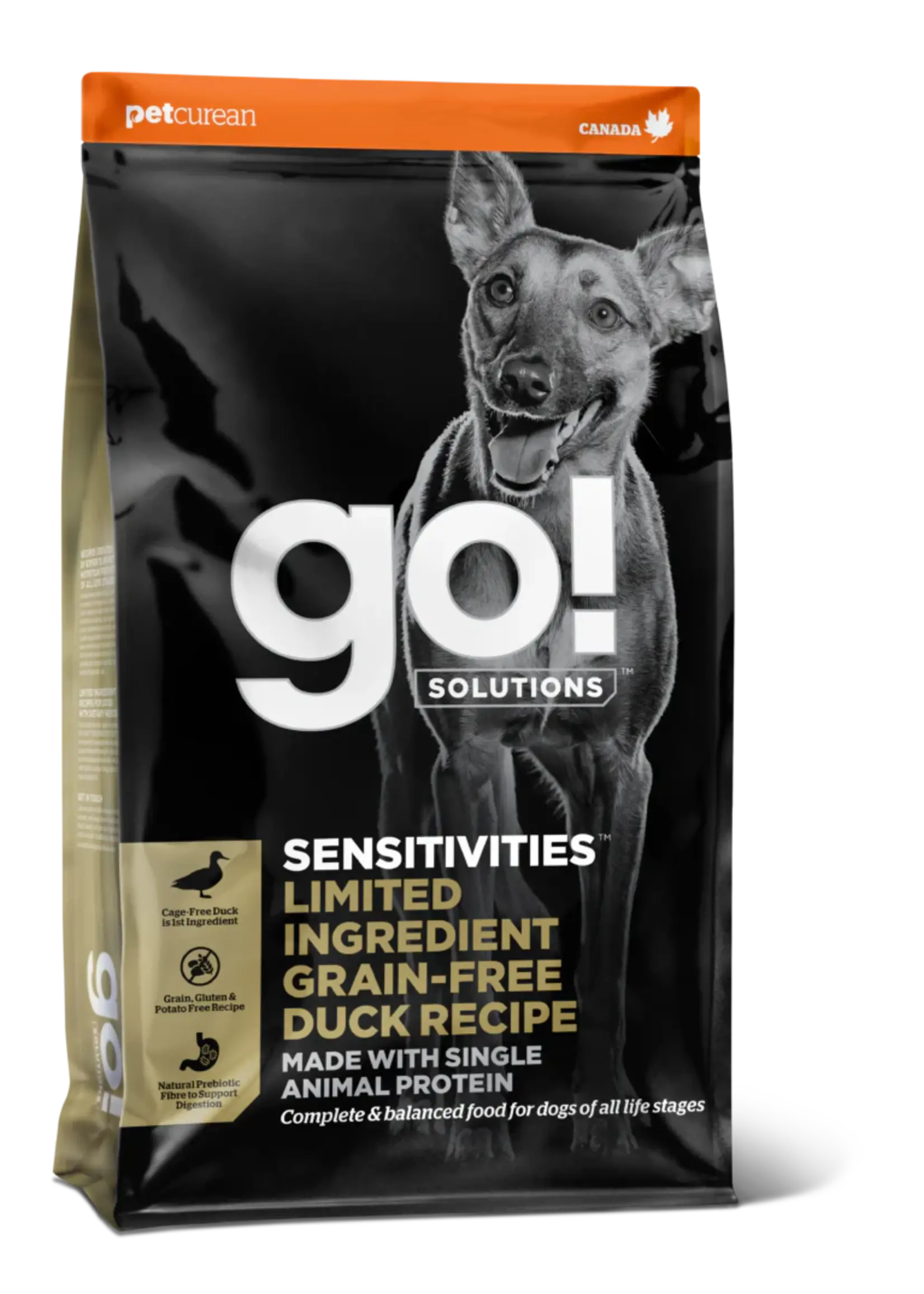 GO! SOLUTIONS GO SOLUTION SENSITIVE CHIEN AU CANARD SANS GRAINS