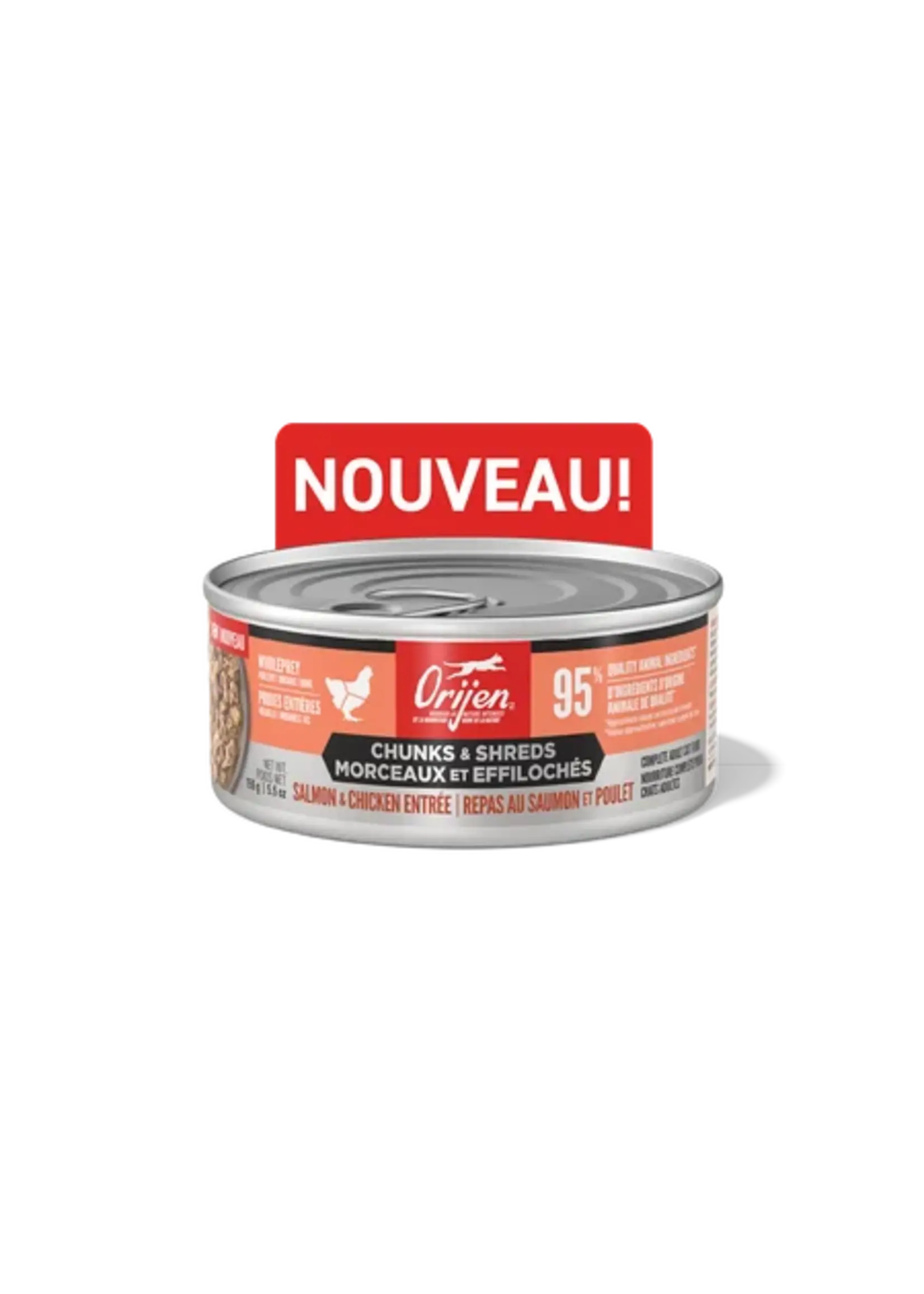 ORIJEN ORIJEN NOURRITURE HUMIDE CHAT REPAS AU SAUMON ET POULET 155G