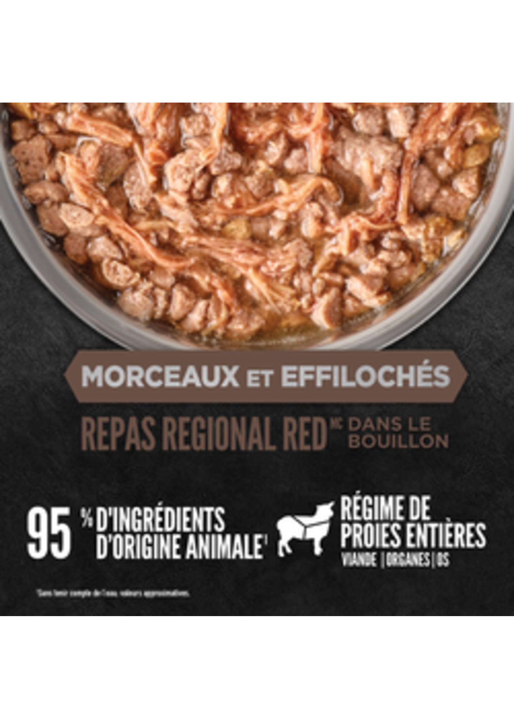 ORIJEN ORIJEN NOURRITURE HUMIDE CHAT REPAS REGIONAL RED EN MORCEAUX155G