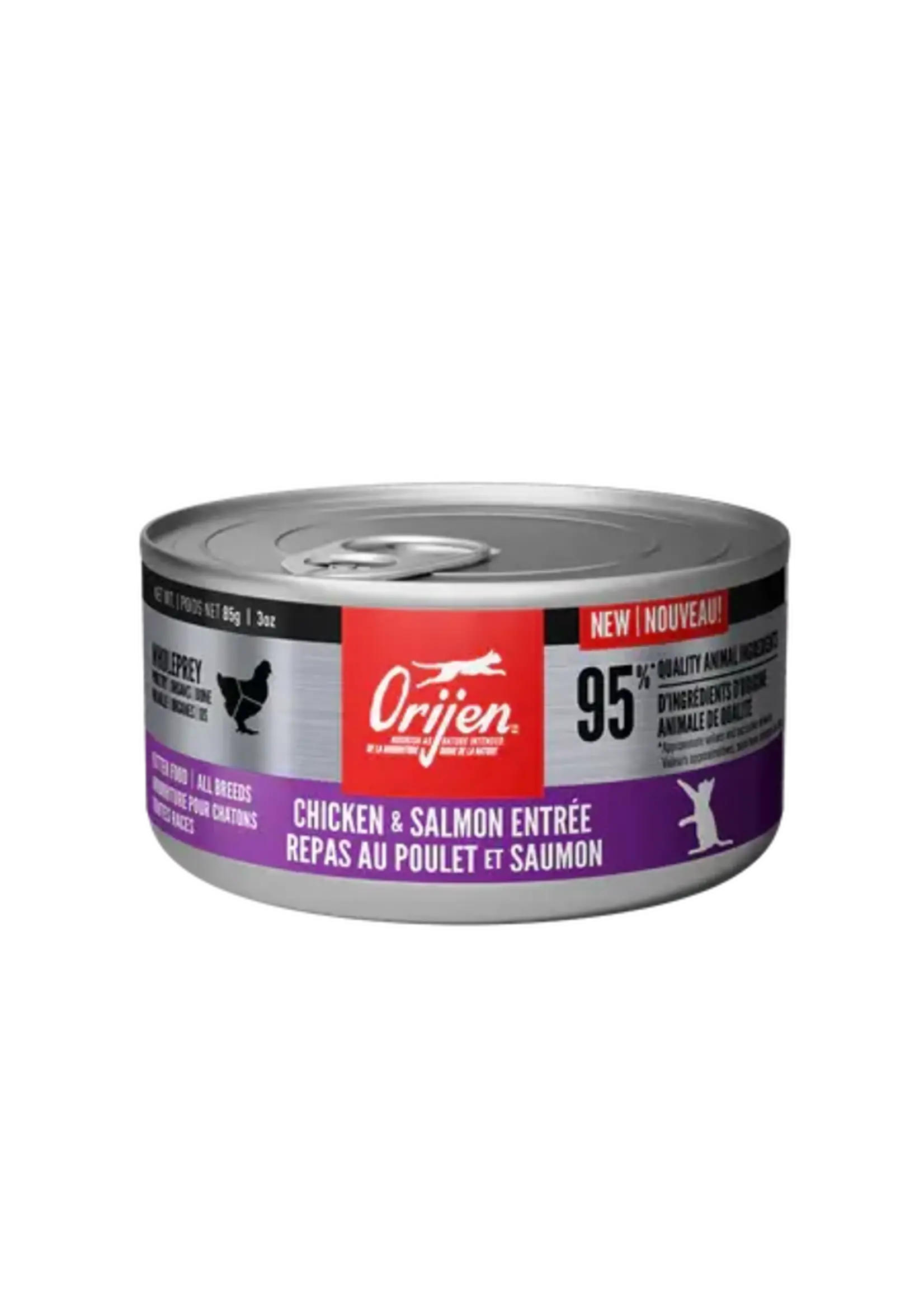 ORIJEN ORIJEN NOURRITURE HUMIDE CHATON REPAS AU POULET ET THON EN MORCEAUX 155G
