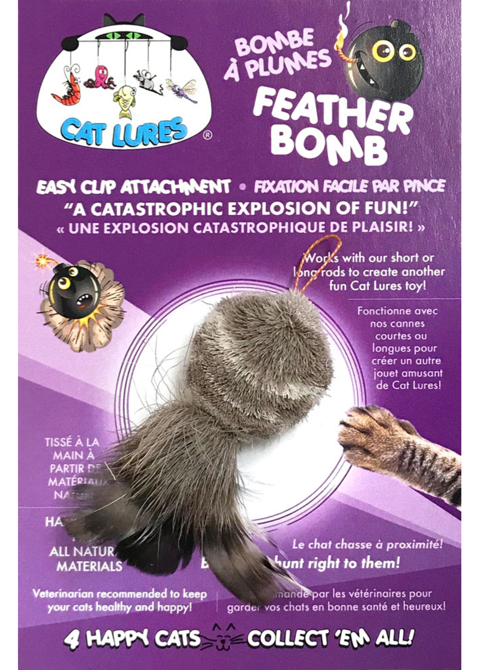 CAT LURES FEATHER BOMB 3.5x1x2