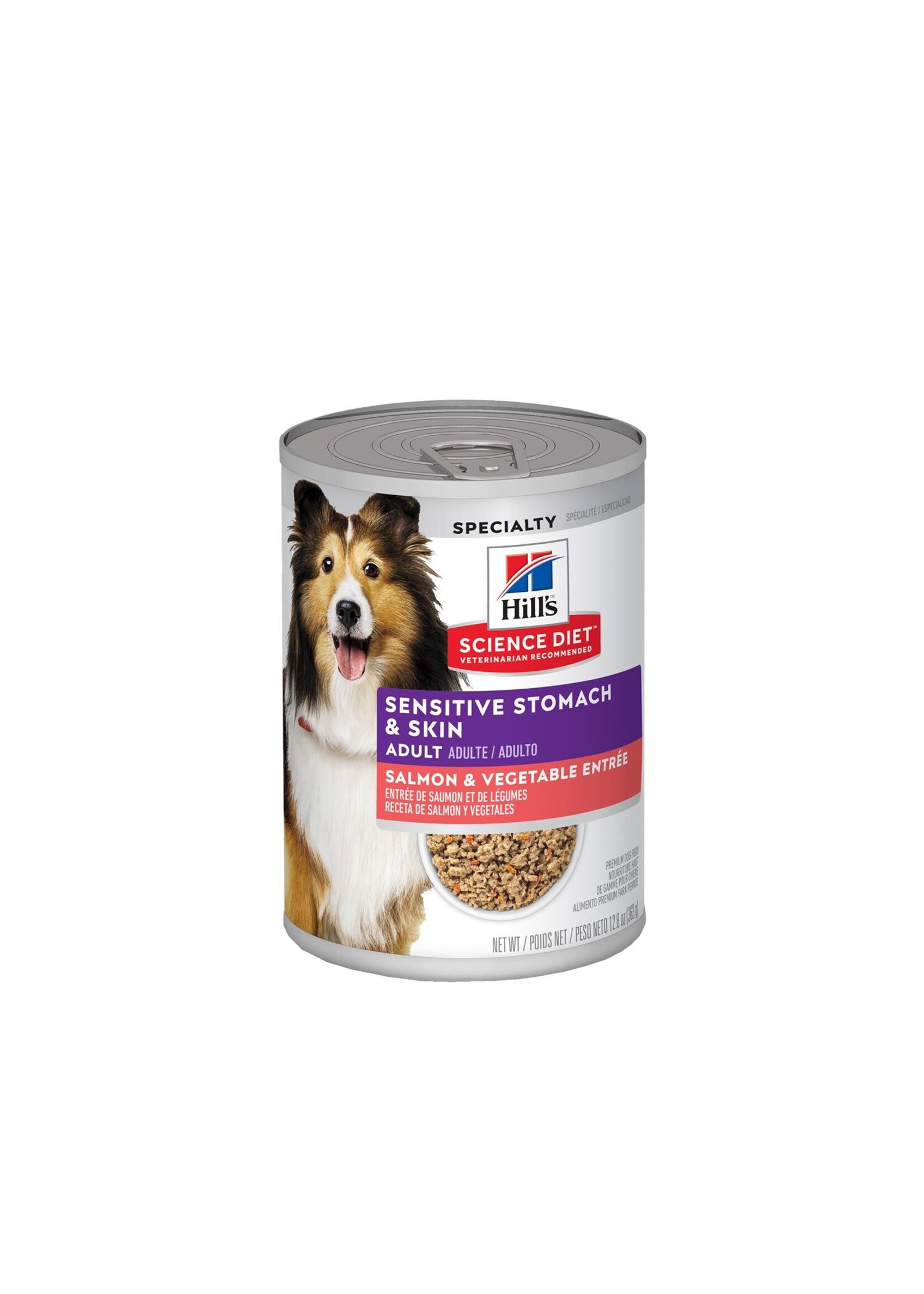 SCIENCE DIET SCIENCE DIET CHIEN NOURRITURE HUMIDE PEAU/ESTOMAC SENSIBLE 363G