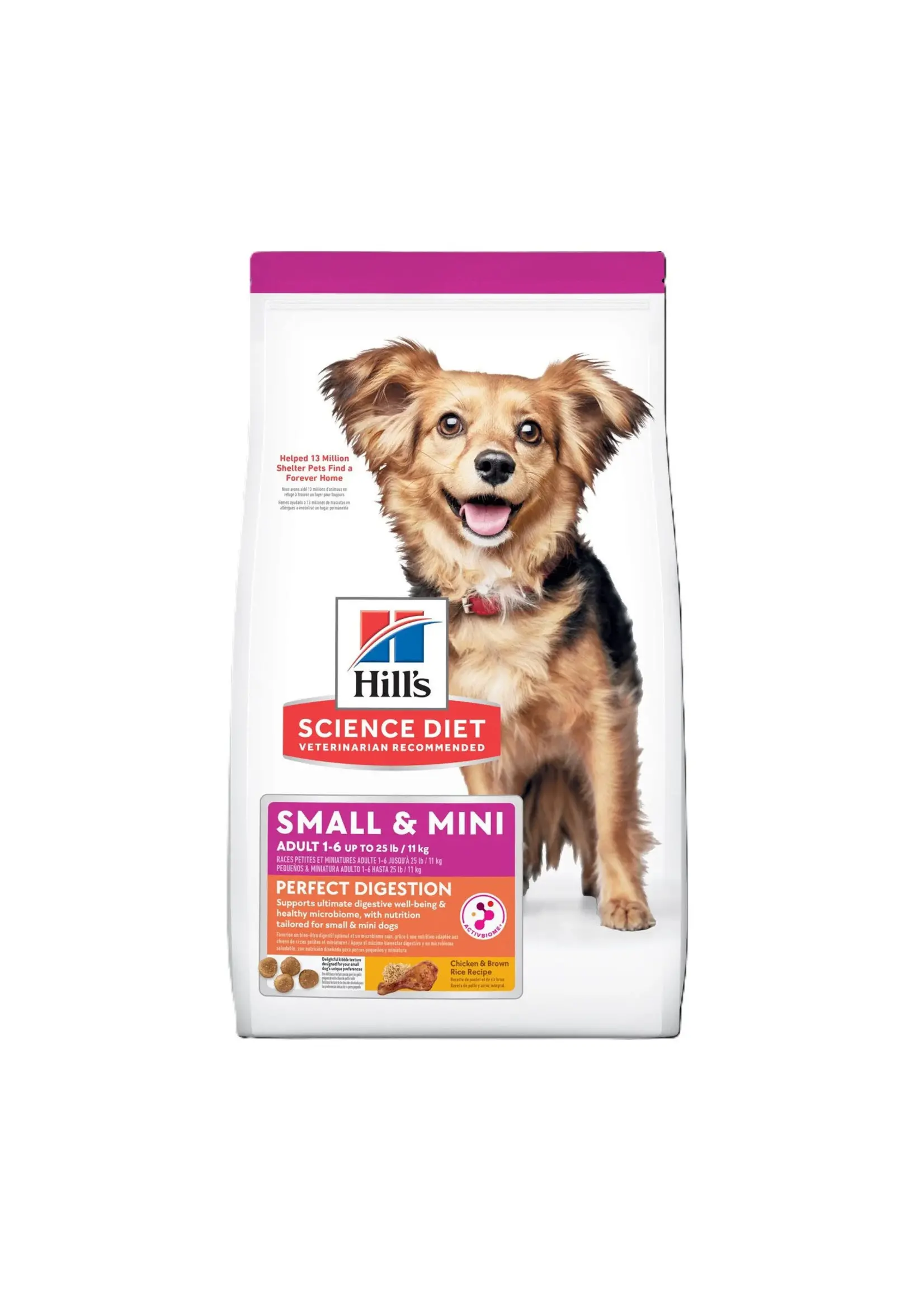 SCIENCE DIET SCIENCE DIET CHIEN PETITE RACE DIGESTION PARFAITE AU POULET 3.5 LB