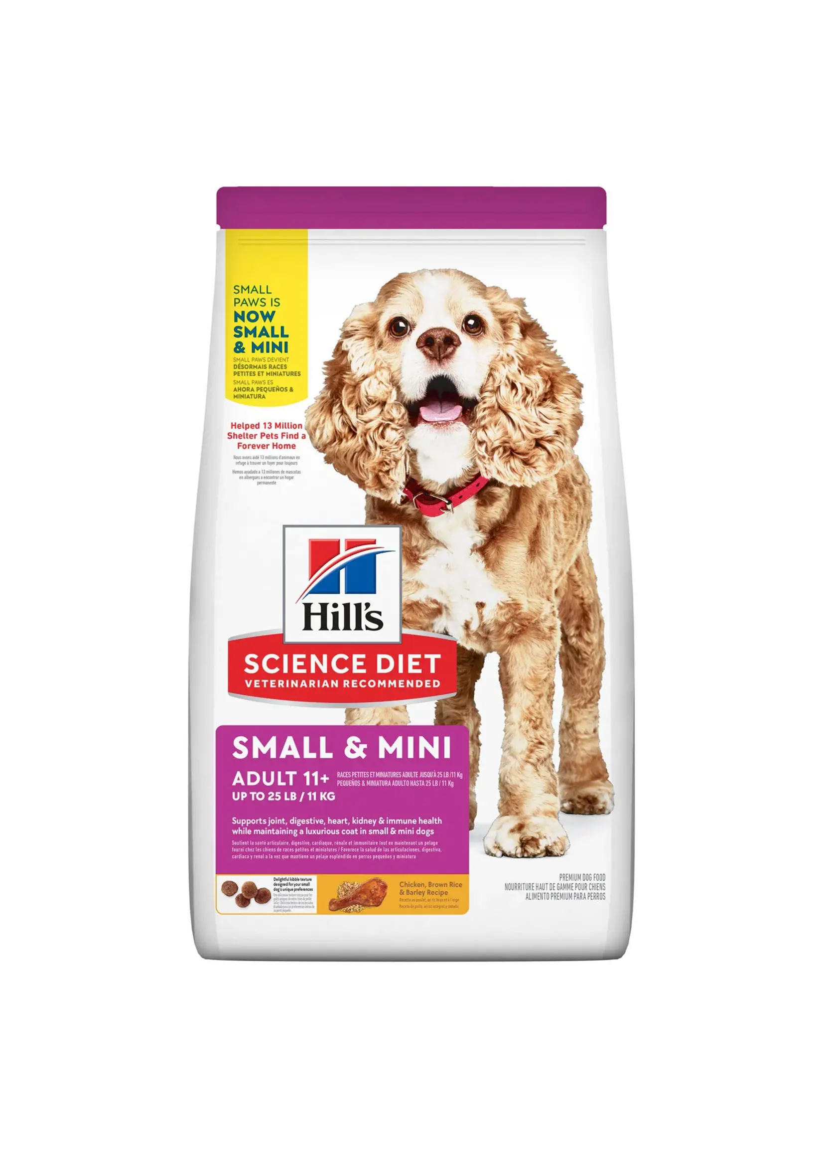 SCIENCE DIET SCIENCE DIET CHIEN SENIOR MINI 11 + 15.5 LBS