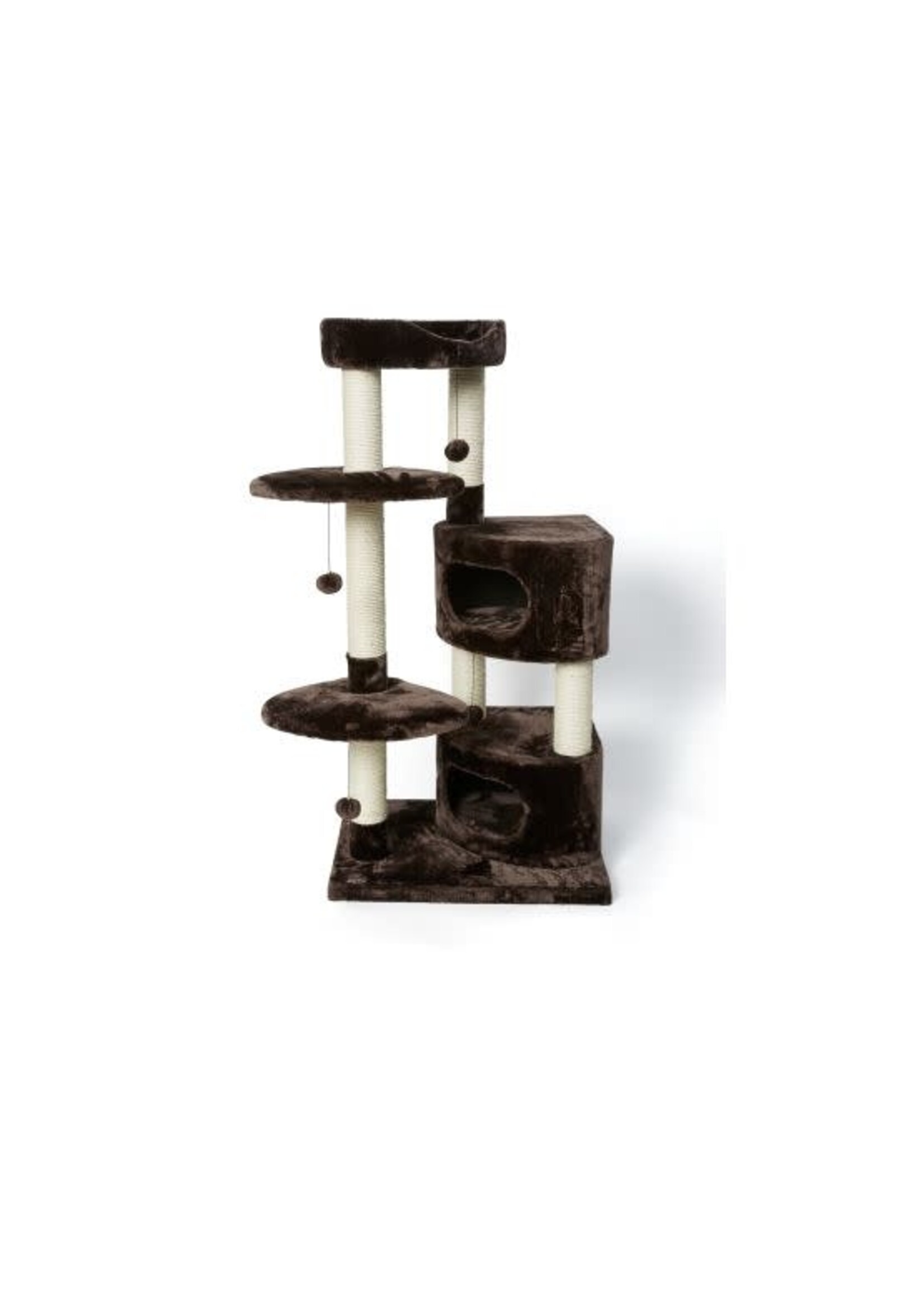 BUD'Z BUD'Z ARBRE CHAT 5 NIVEAU BRUN 26'' X 20'' X 53'