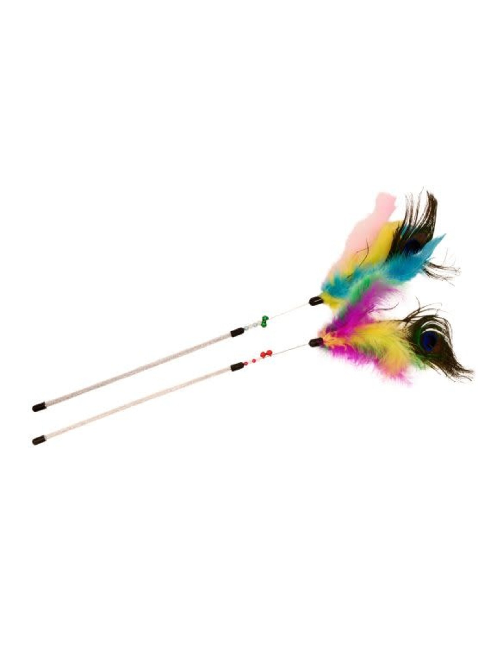 BUD'Z BUD'Z CHAT JOUET PLUMEAU MULTICOLORE