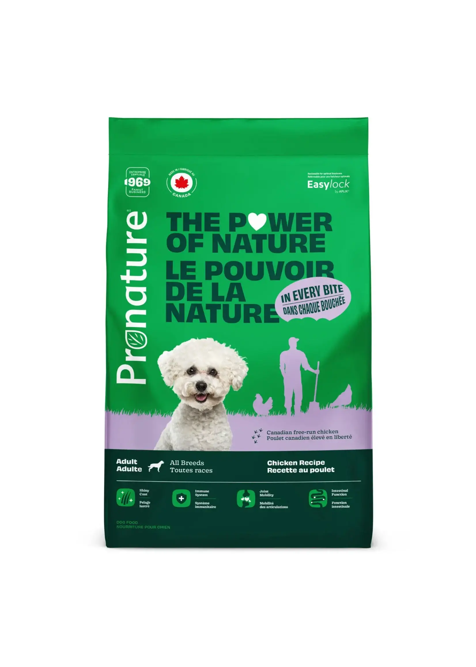 PRONATURE PRONATURE CHIEN TOUTES RACES RECETTE AU POULET
