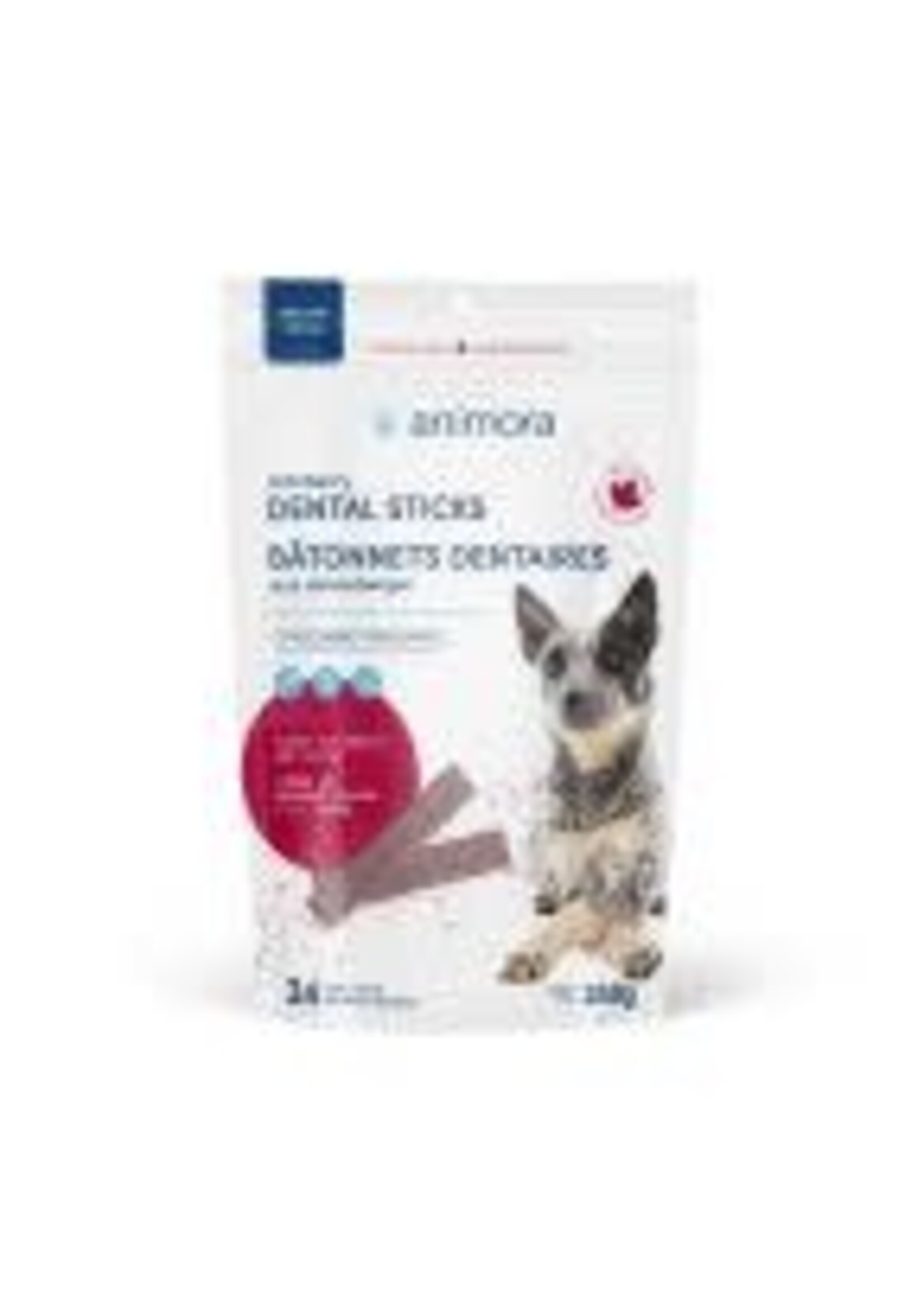 ANIMORA ANIMORA BATONNETS DENTAIRE AU CANNEBERGE MOYEN CHIEN PQT 24