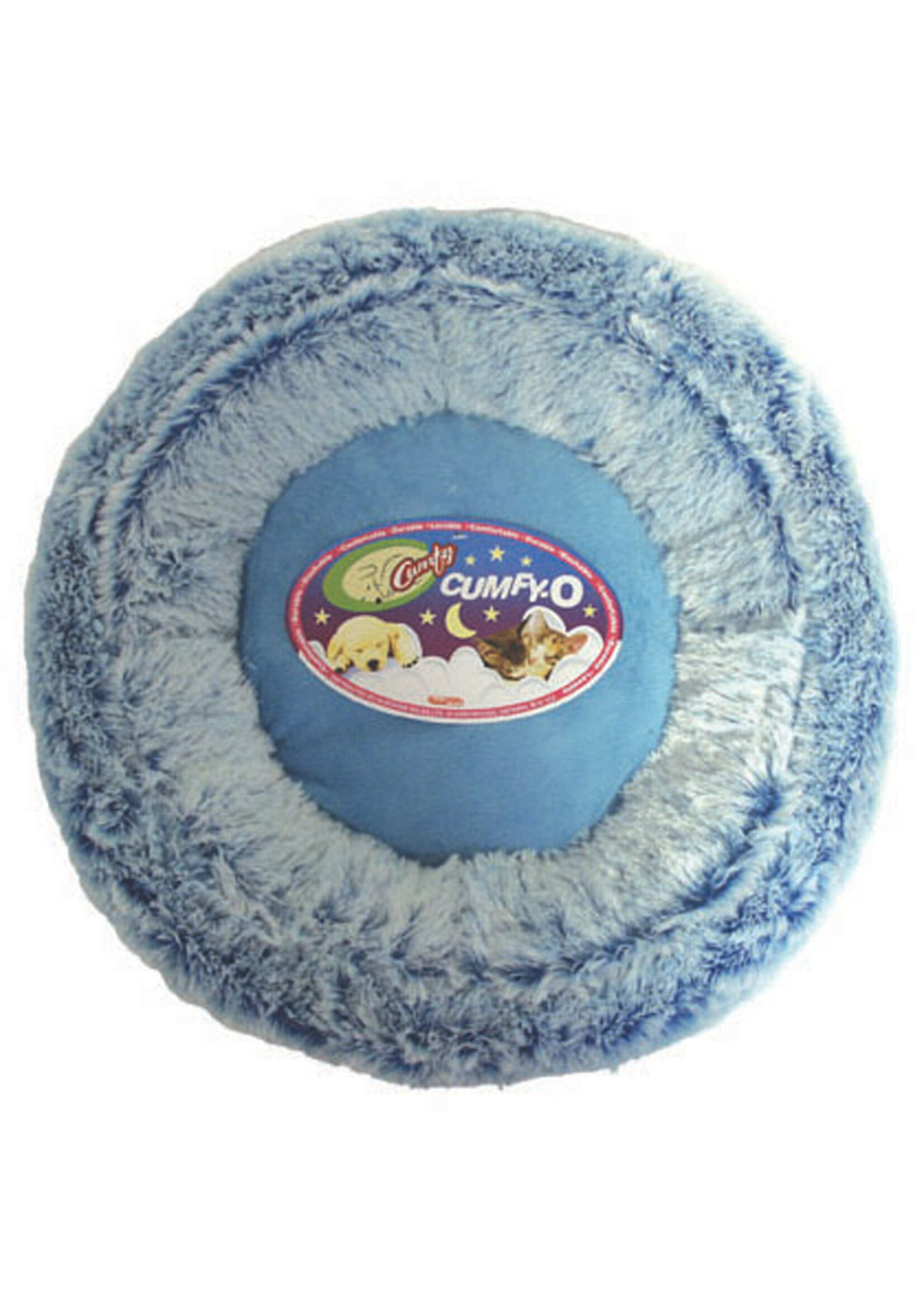 CUMFY O'S ULTRA SOFT PET BED - 17'' BLEU