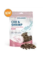 ICELANDIC+ GATERIE POUR CHAT-MINI BOUCHÉES MORUE/CREVETTE 1.7OZ