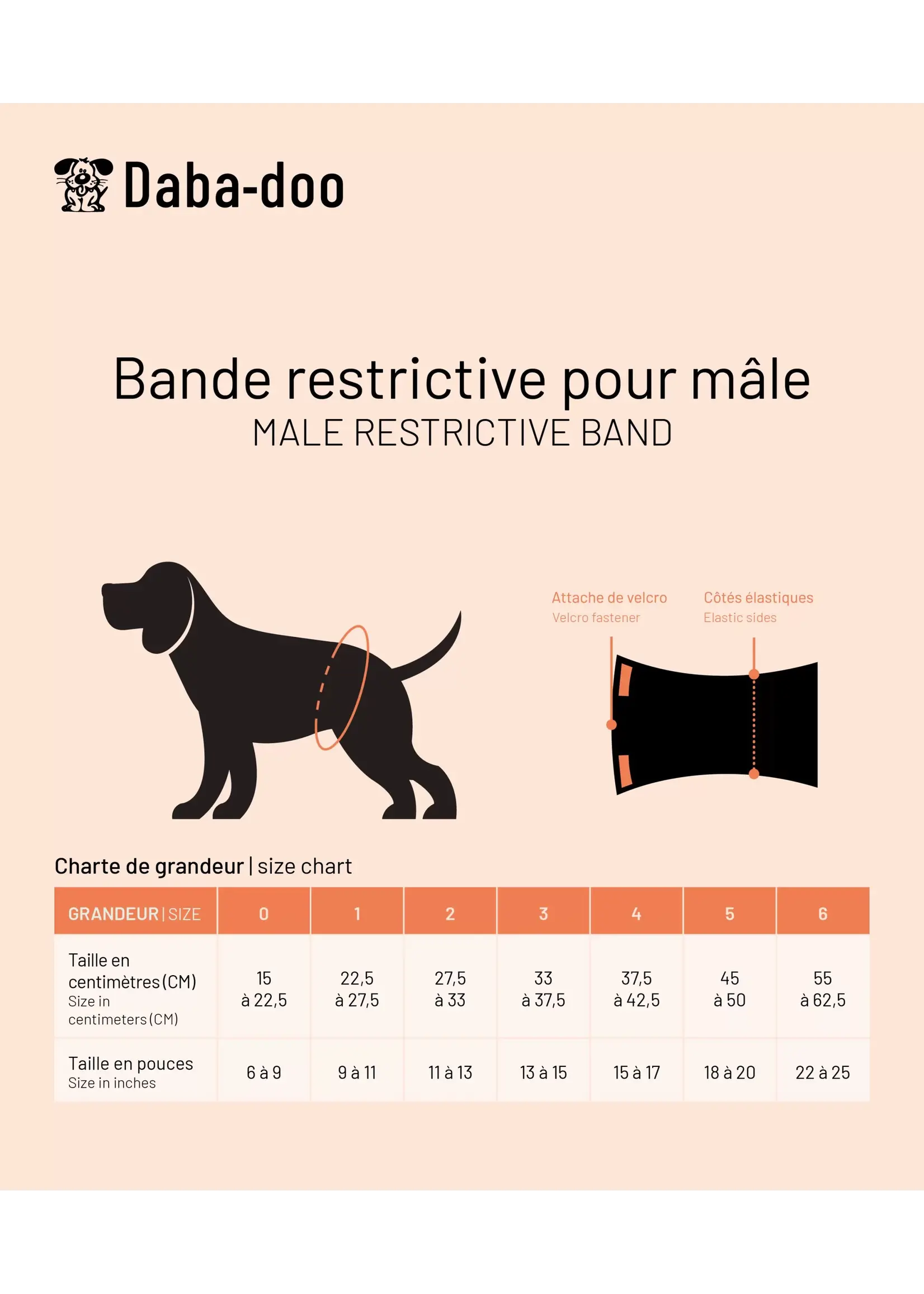 DABA-DOO BANDE RESTRICTIVE POUR MALE