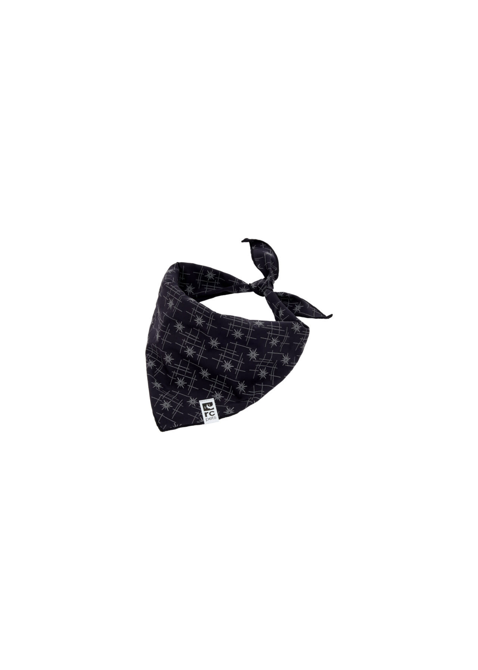 RC PETS RC PETS BANDANA RÉLÉCHISSANT PETIT/MÉDIUM STARGAZER NOIR
