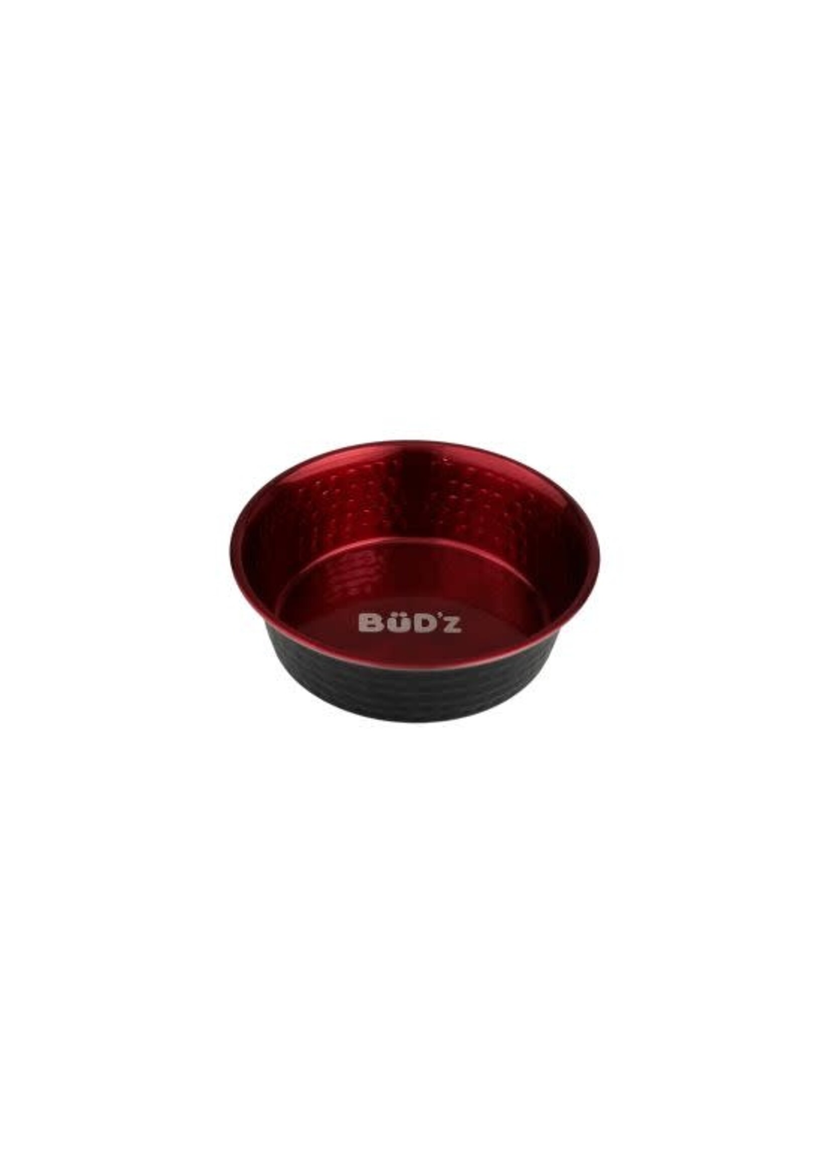 BUD'Z BUD'Z BOL EN INOX, INTÉRIEUR MARTELÉ - ROUGE 300ML (10 OZ)