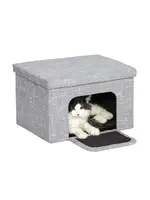 MW CURIOUS CAT CUBE COTTAGE GRIS
