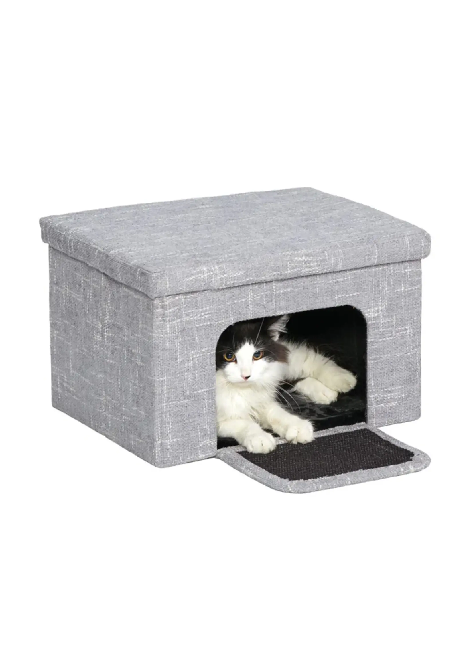 MW CURIOUS CAT CUBE COTTAGE GRIS