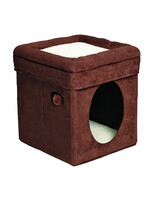 MW CURIOUS CAT CUBE SUEDE BRUN