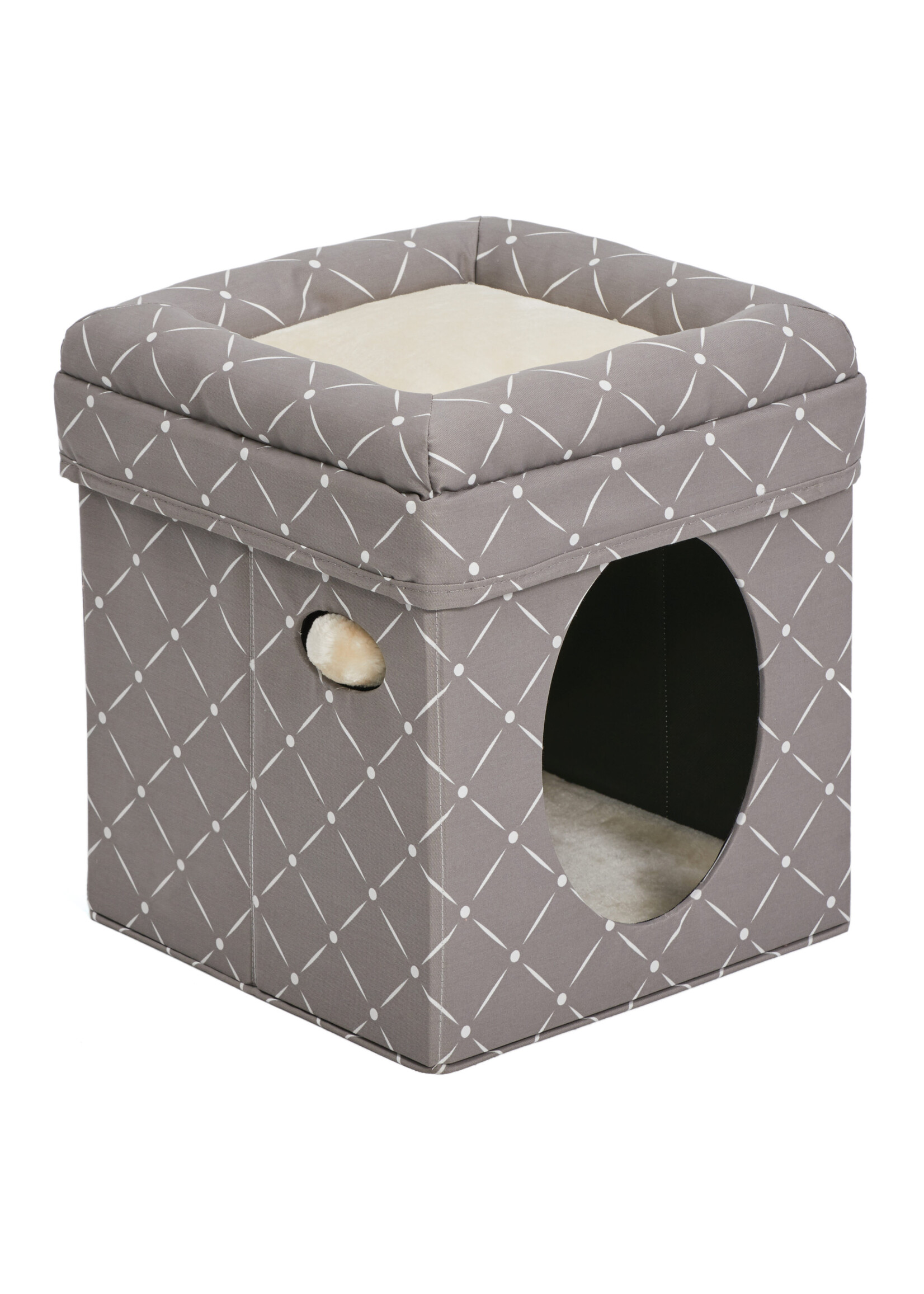 MW CURIOUS CAT CUBE TAUPE