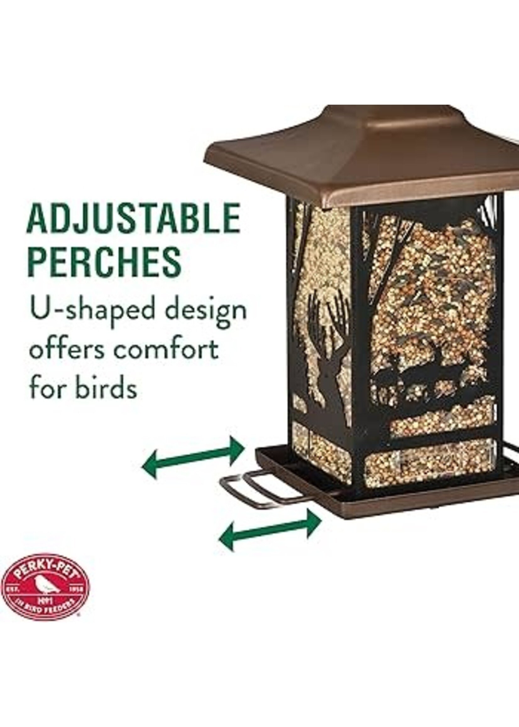 PERKY-PET PERKY PET MANGEOIRE WILDERNESS LANTERN MÉTAL CAP. 2LB