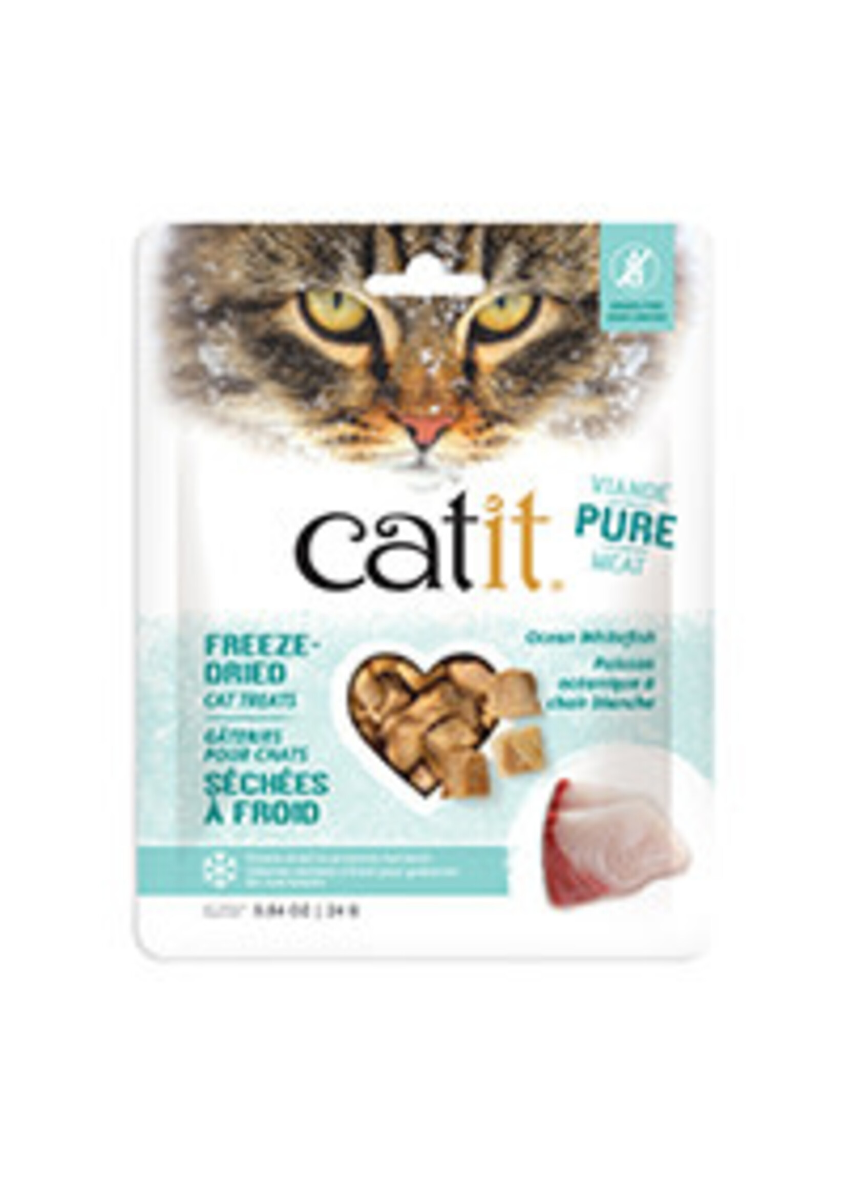 CATIT CATIT GATERIE SÉCHÉE A FROID AU POISSON OCEANIQUE 24 G