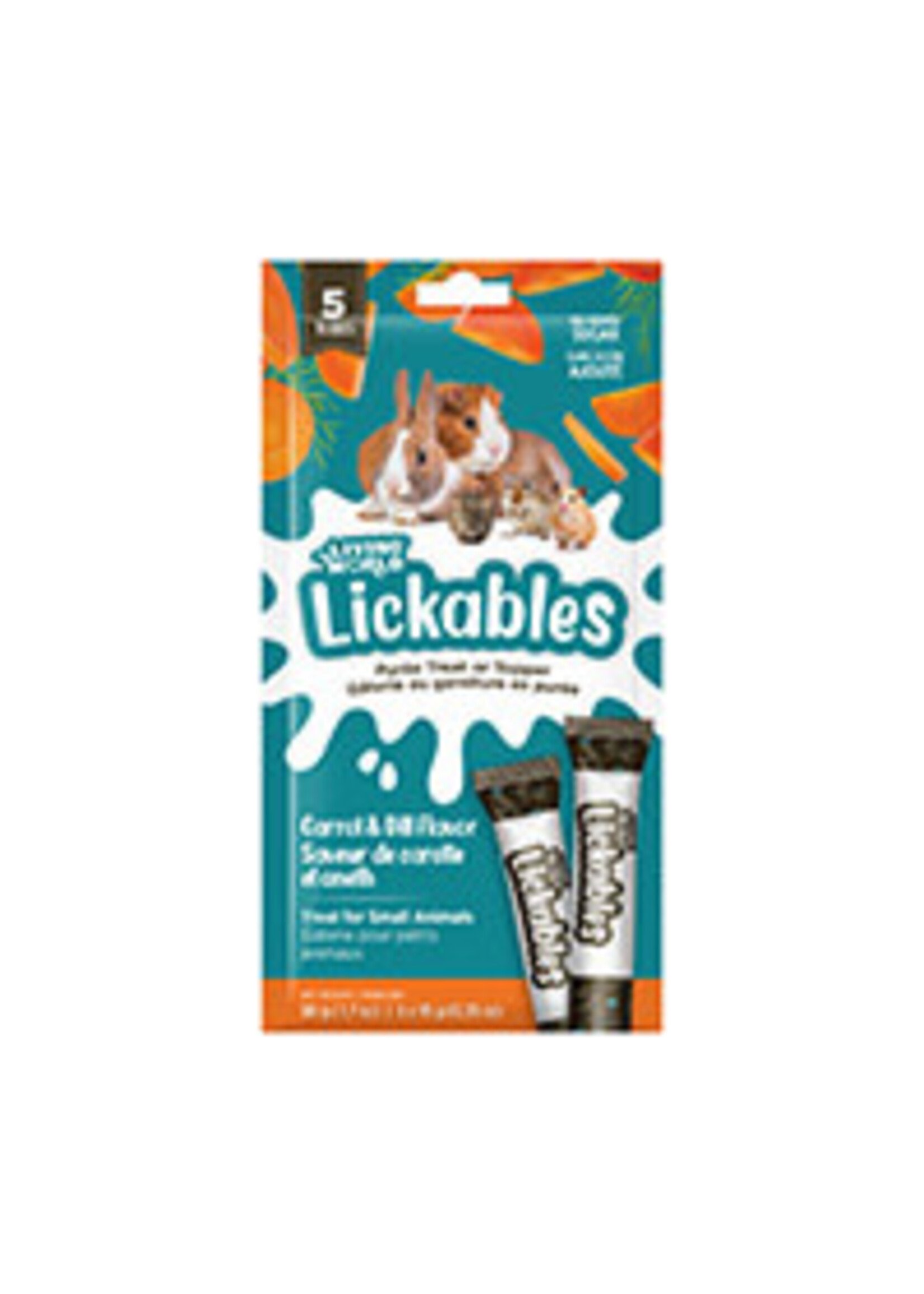 LIVING WORLD LIVING WORLD GATERIE POUR RONGEUR LICKABLE CAROTTE ET ANETH 5 TUBES/10G